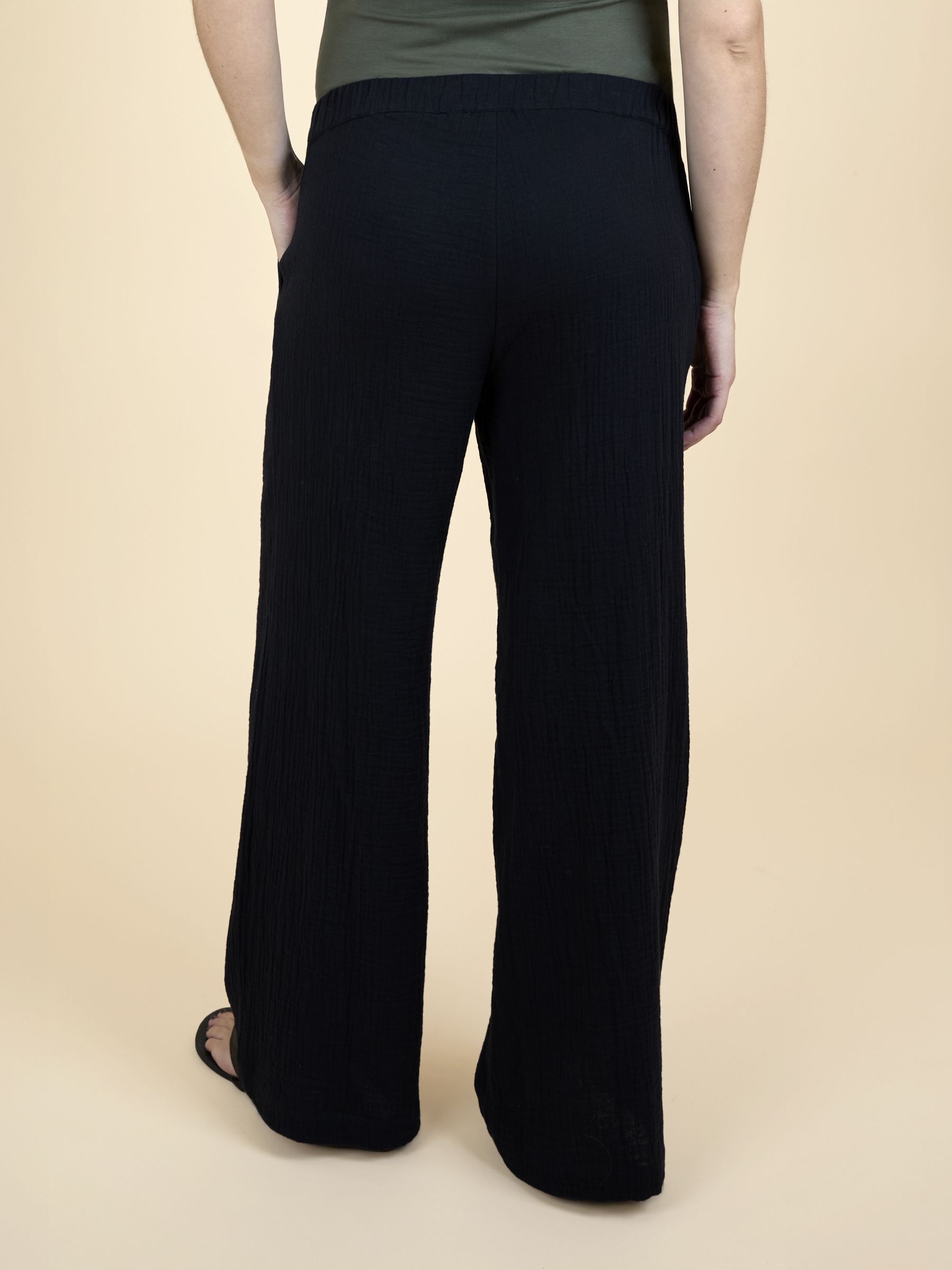 Black Textured Maternity Trousers - Image 5 of 7