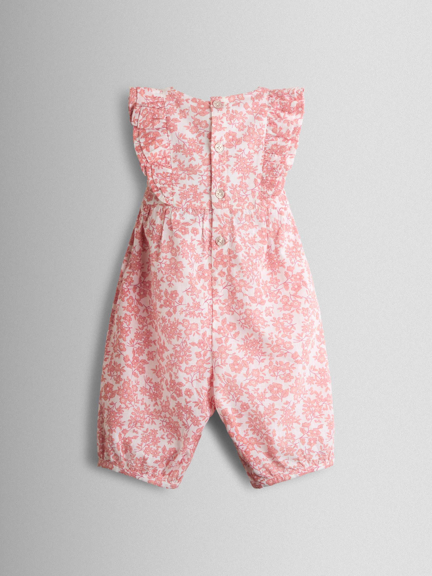 Pink Floral Printed Romper - Image 2 of 3