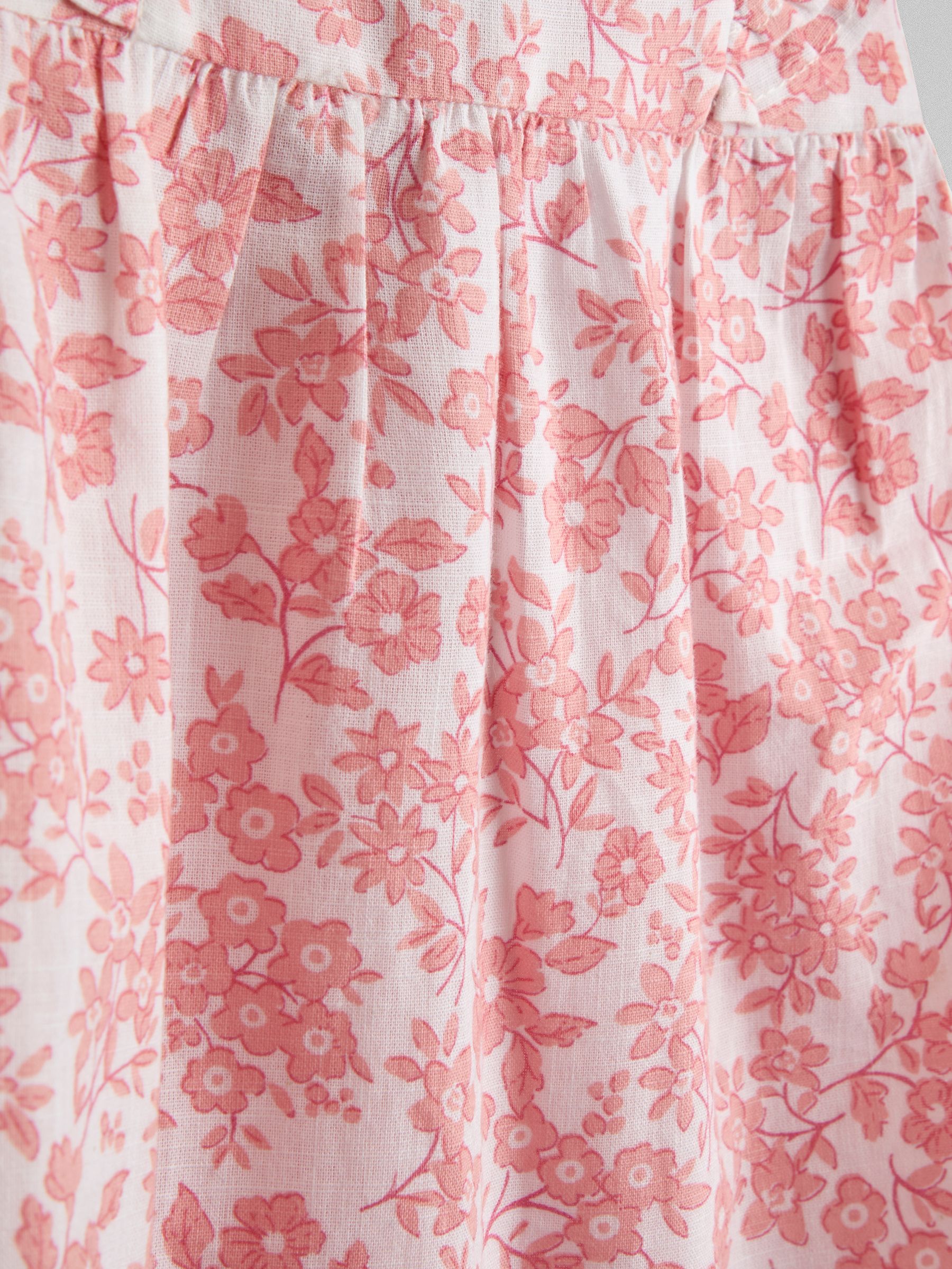 Pink Floral Printed Romper - Image 3 of 3