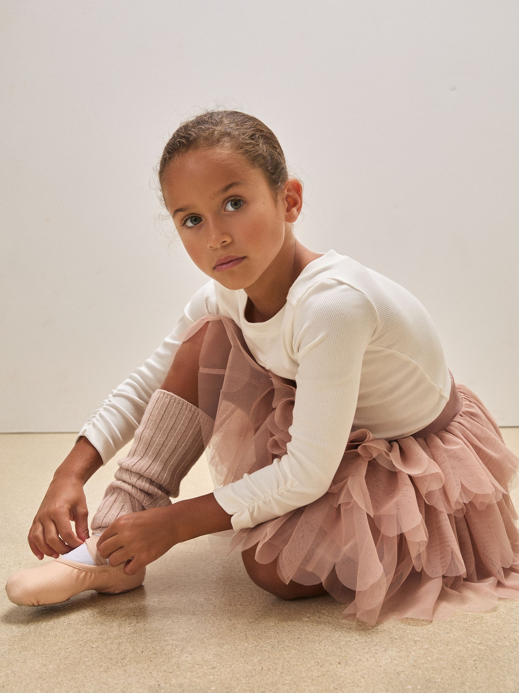 9-13 yrs Reiss | Royal Ballet Tulle Skirt in Pink - Image 3 of 6