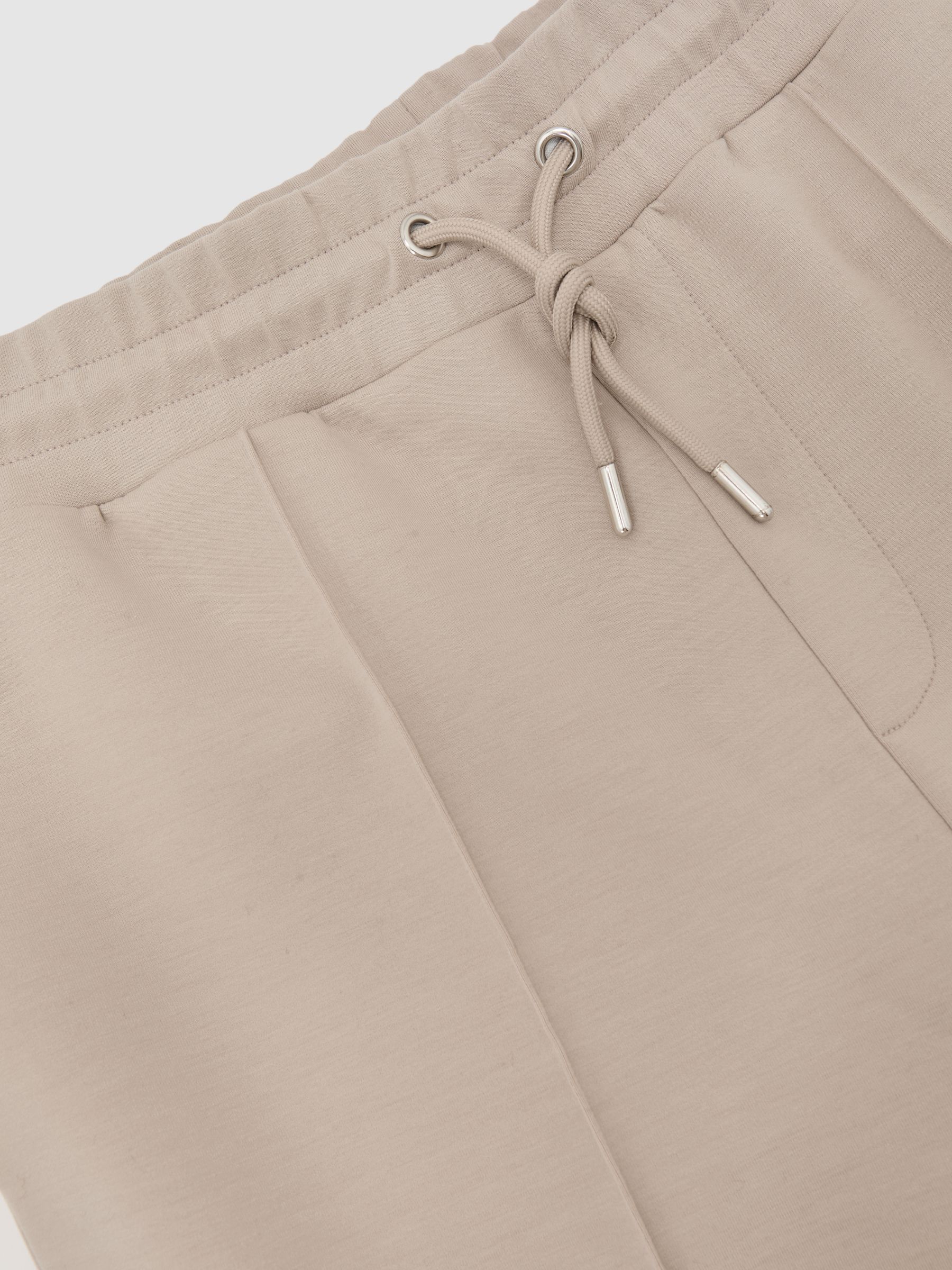 Premium Interlock-Jersey Joggers in Stone - Image 6 of 6