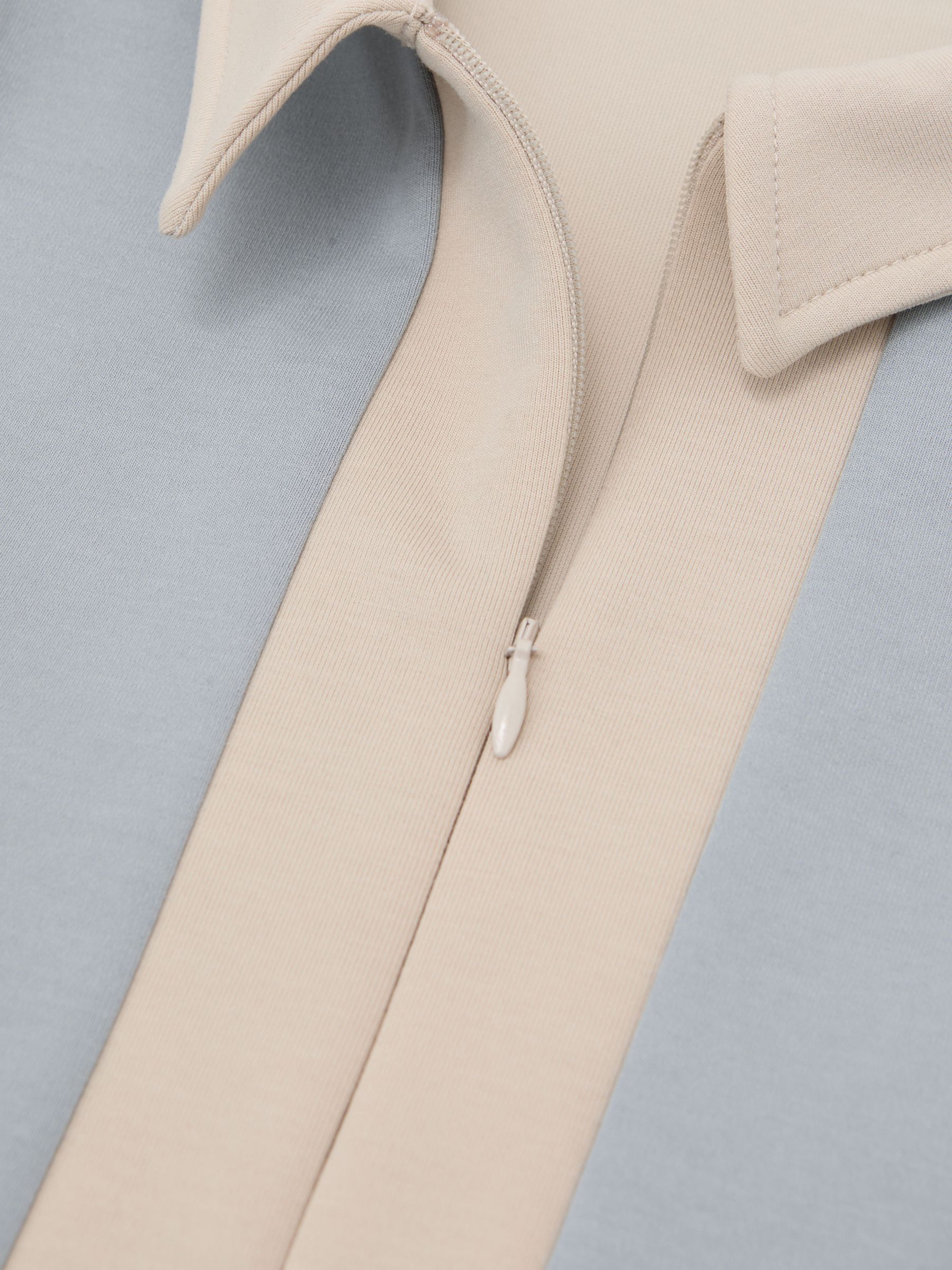 3-9 yrs Premium Interlock Colour-Block Dress in Pale Blue - Image 4 of 4