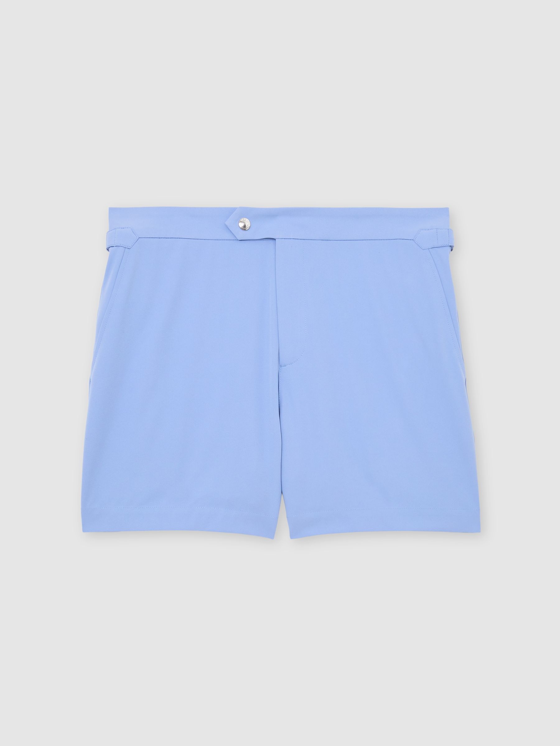 Side-Adjuster Swim Shorts in Sky Blue - image 1