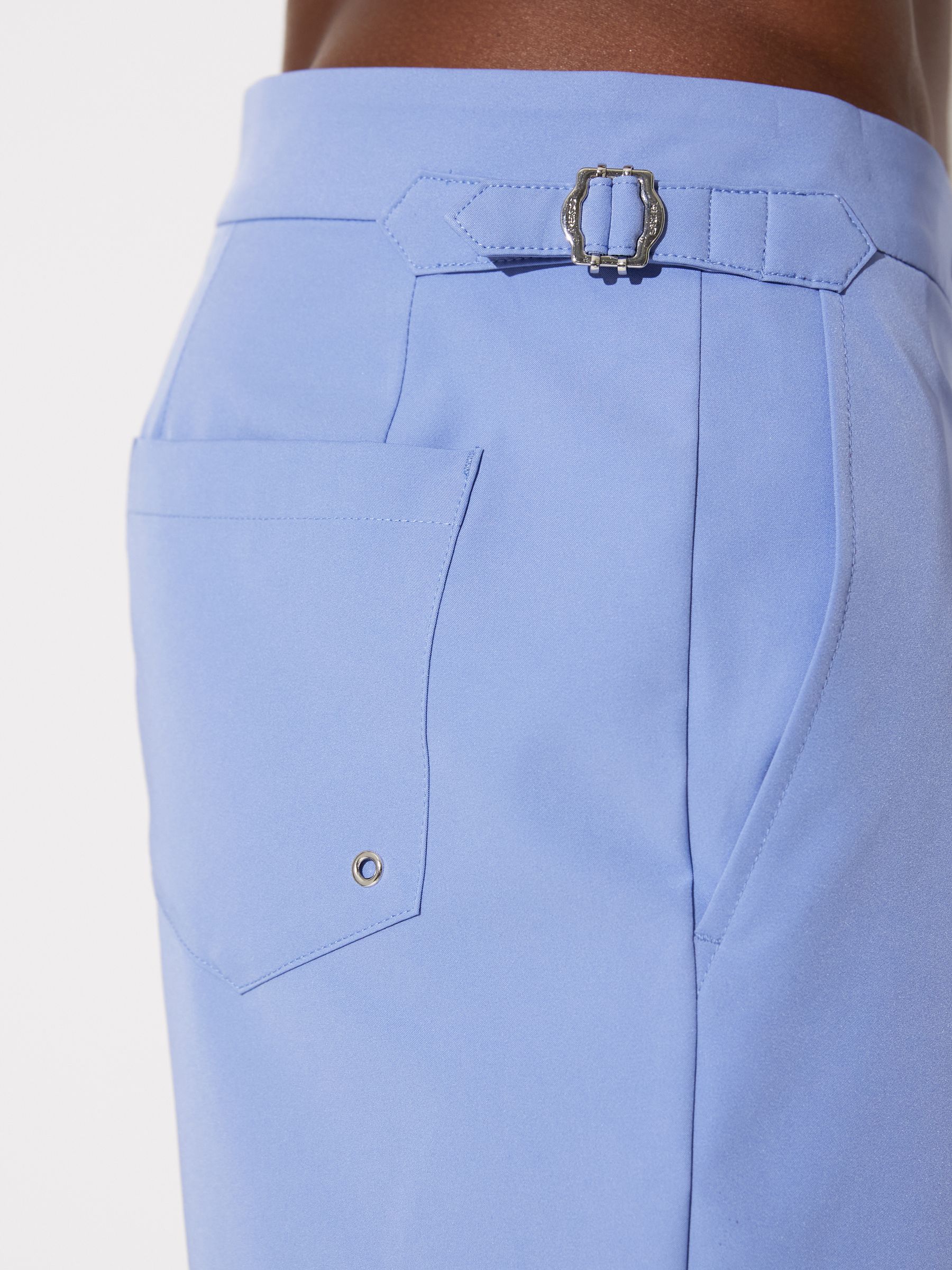 Side-Adjuster Swim Shorts in Sky Blue - Image 4 of 6