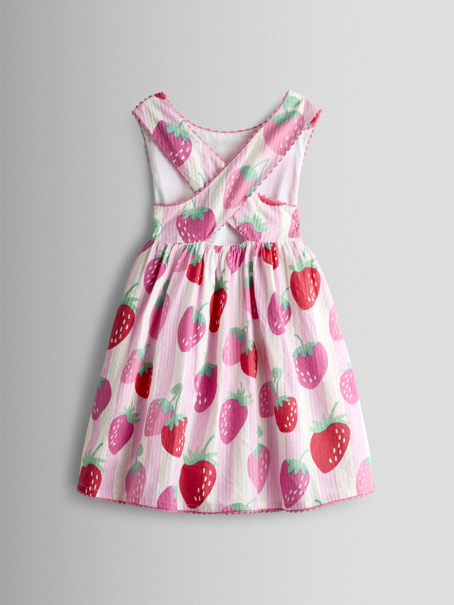 Pink Cross Back Sun Dress - Image 2 of 4 Pink Cross Back Sun Dress - Image 2 of 4