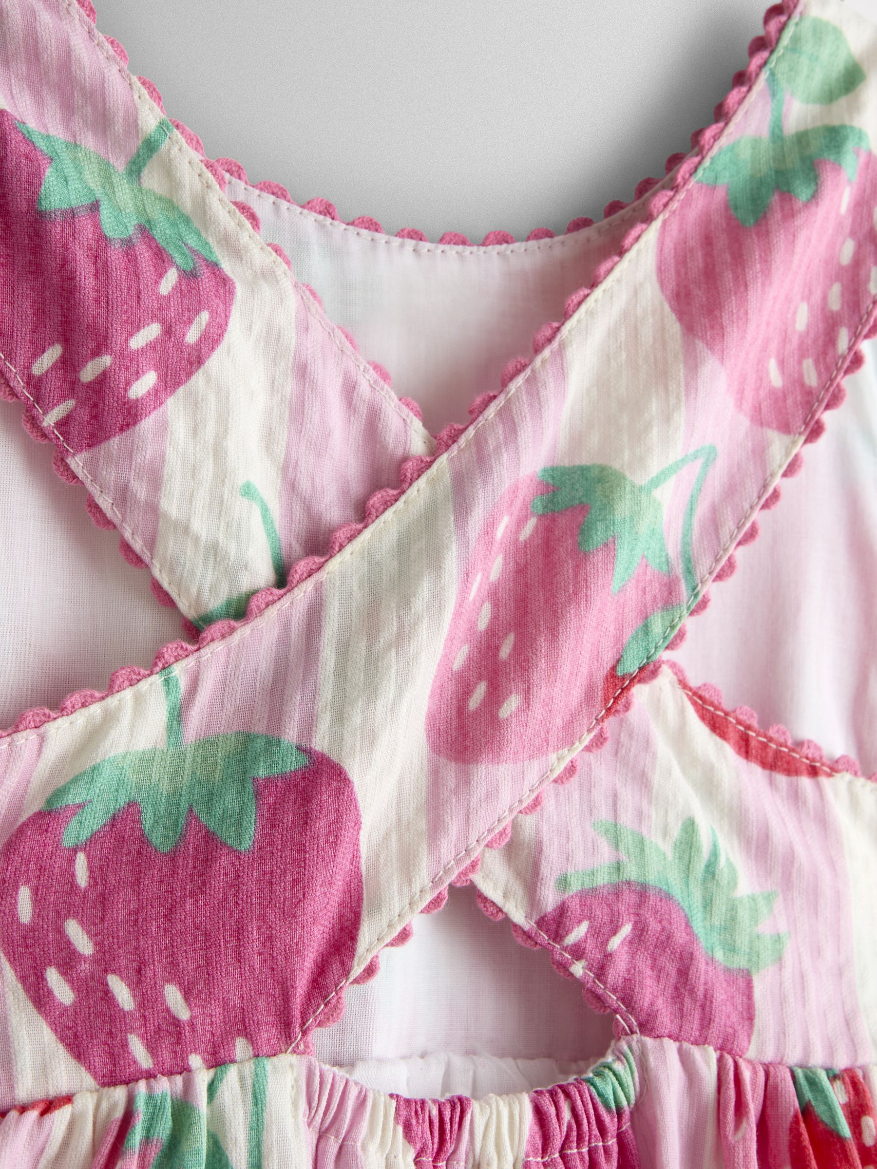 Pink Cross Back Sun Dress - Image 3 of 4