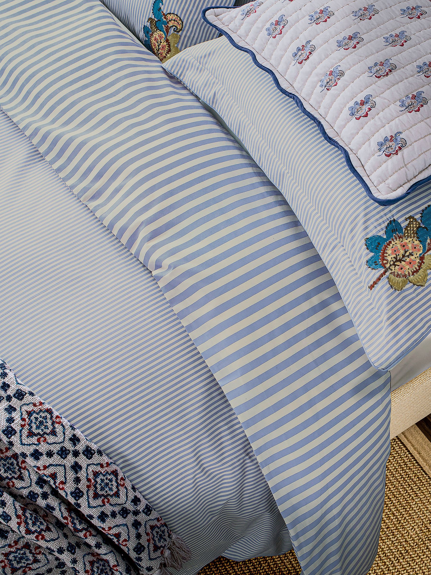 Blue Earlsford Foulard Duvet Cover and Pillowcase Set - Image 4 of 6