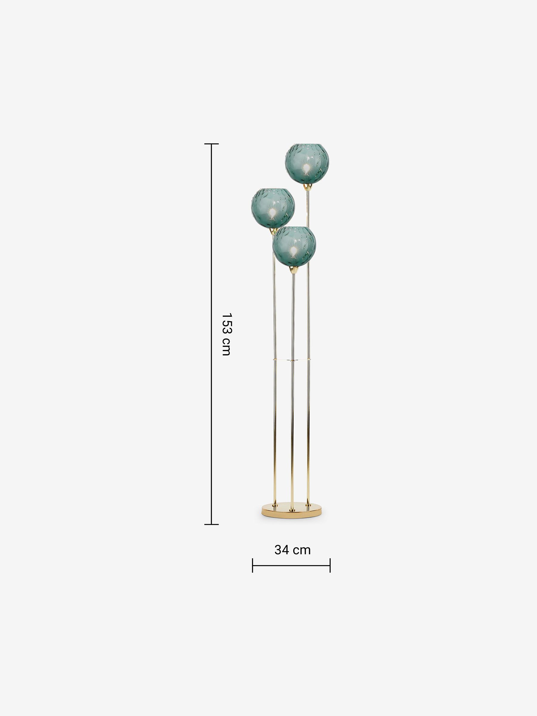 Blue Ilaria Floor Lamp - Image 3 of 3 Blue Ilaria Floor Lamp - Image 3 of 3