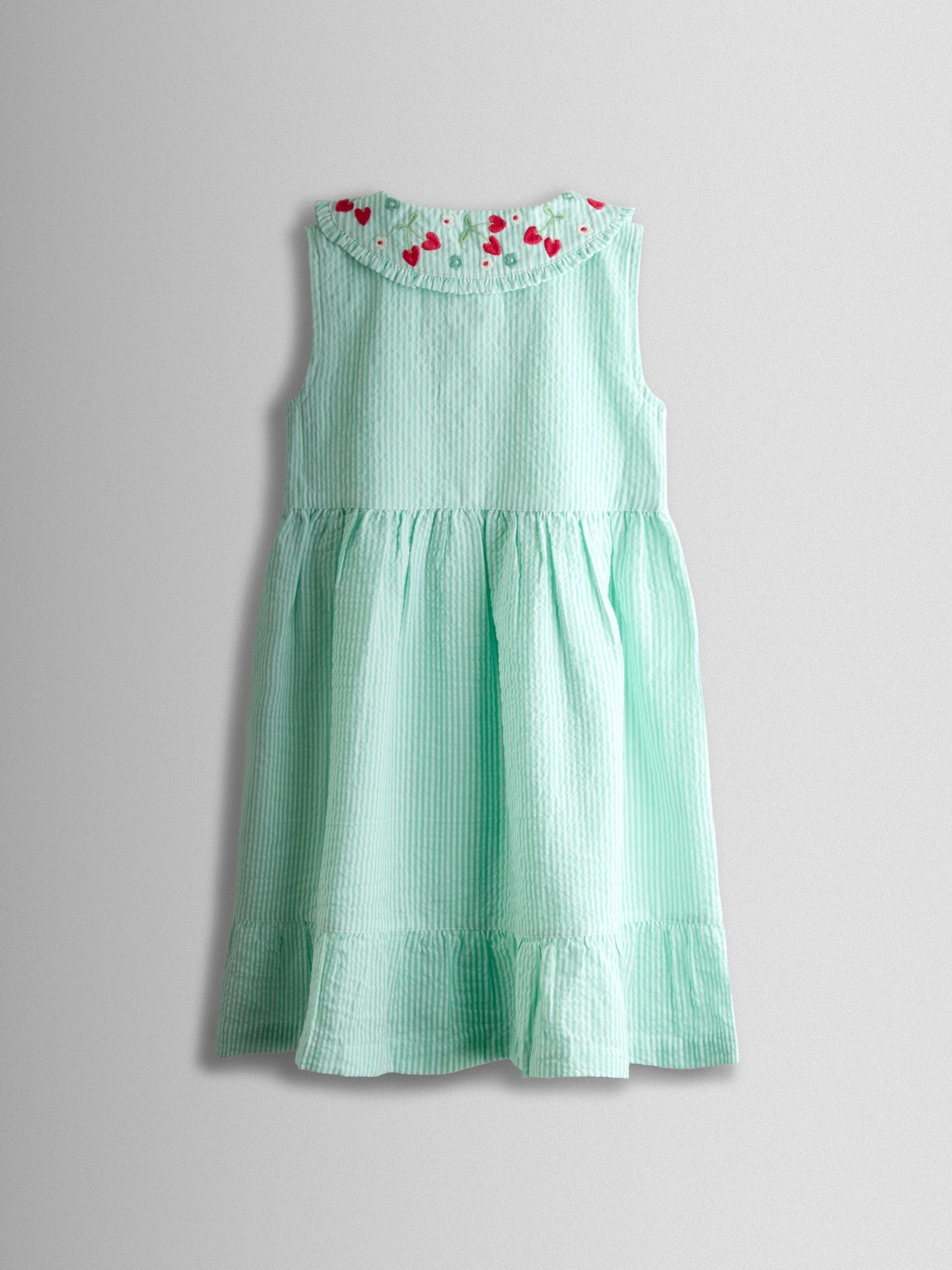 Green Collared Sleeveless Button Through Dress - Image 2 of 3