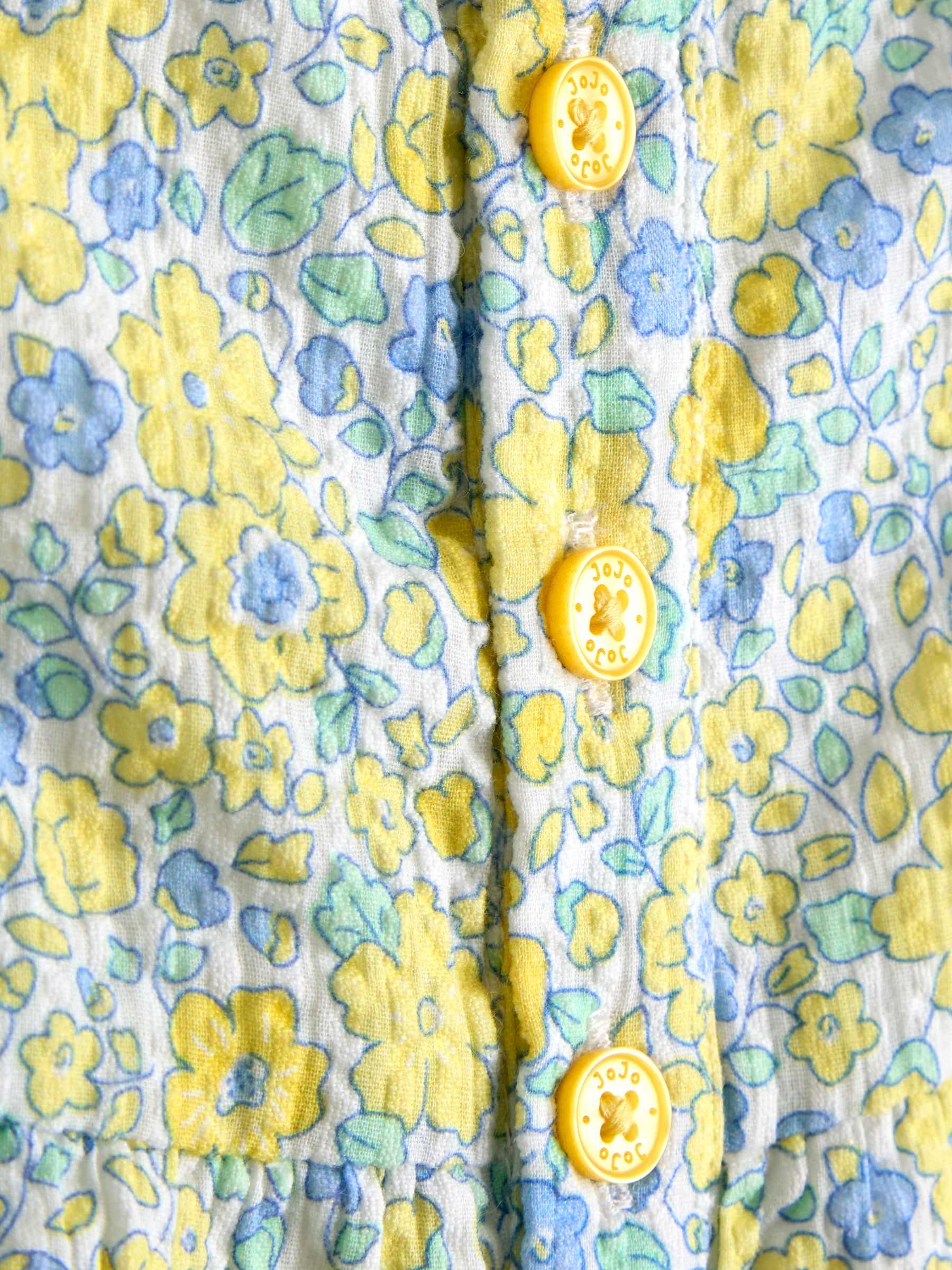 Yellow Floral Printed Romper & Headband - Image 3 of 3