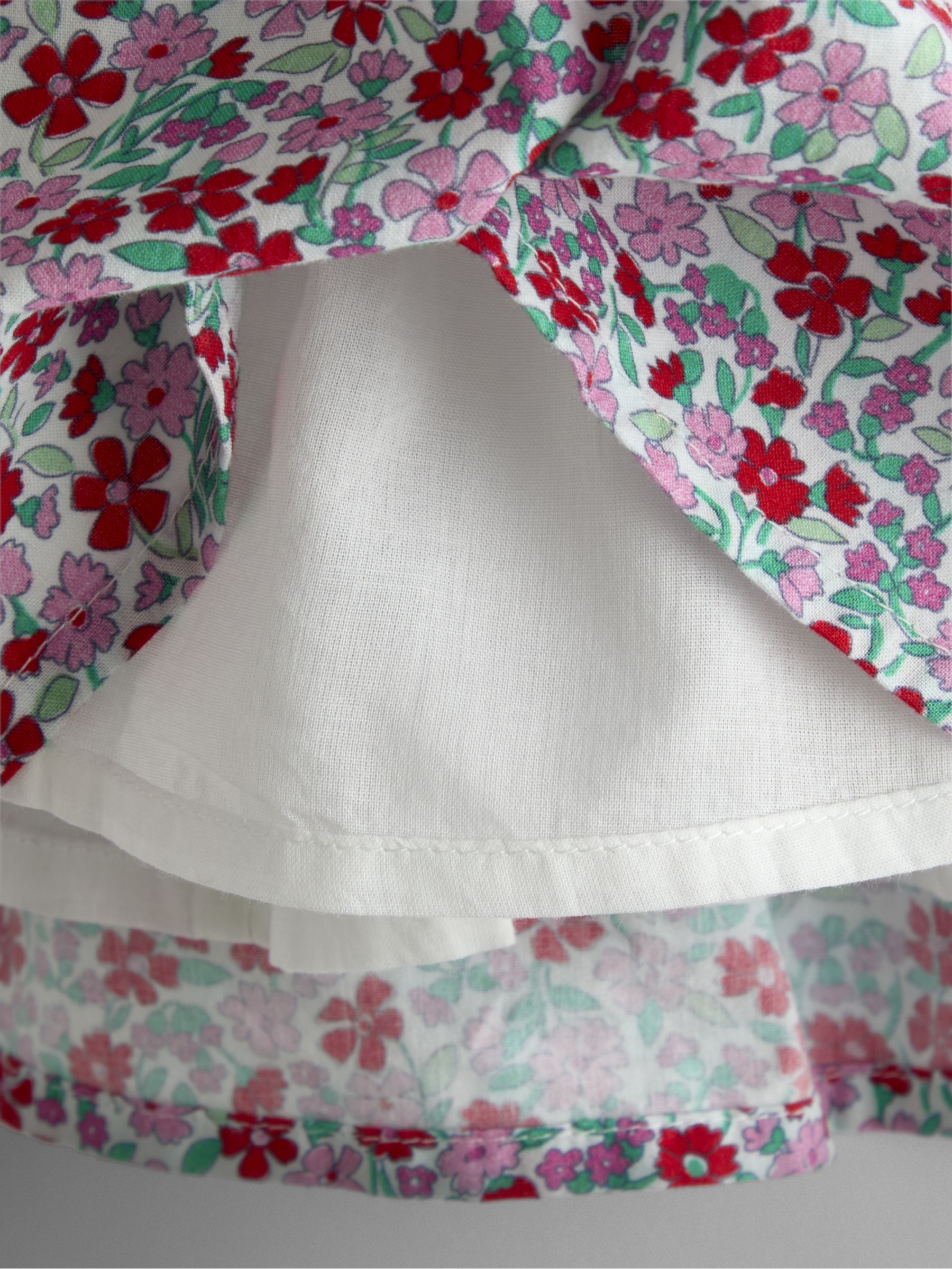 Red Ditsy Floral Sailor Baby Dress - Image 6 of 6 Red Ditsy Floral Sailor Baby Dress - Image 6 of 6