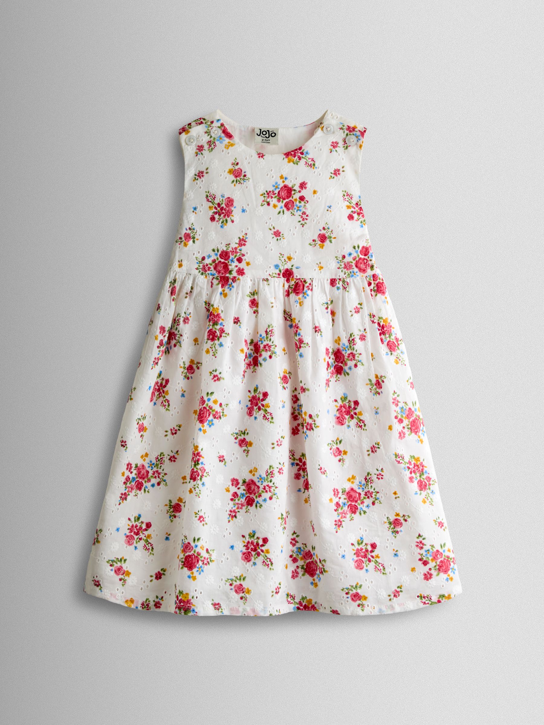 White Broderie Roses Heart Cut Out Sundress - Image 1 of 4