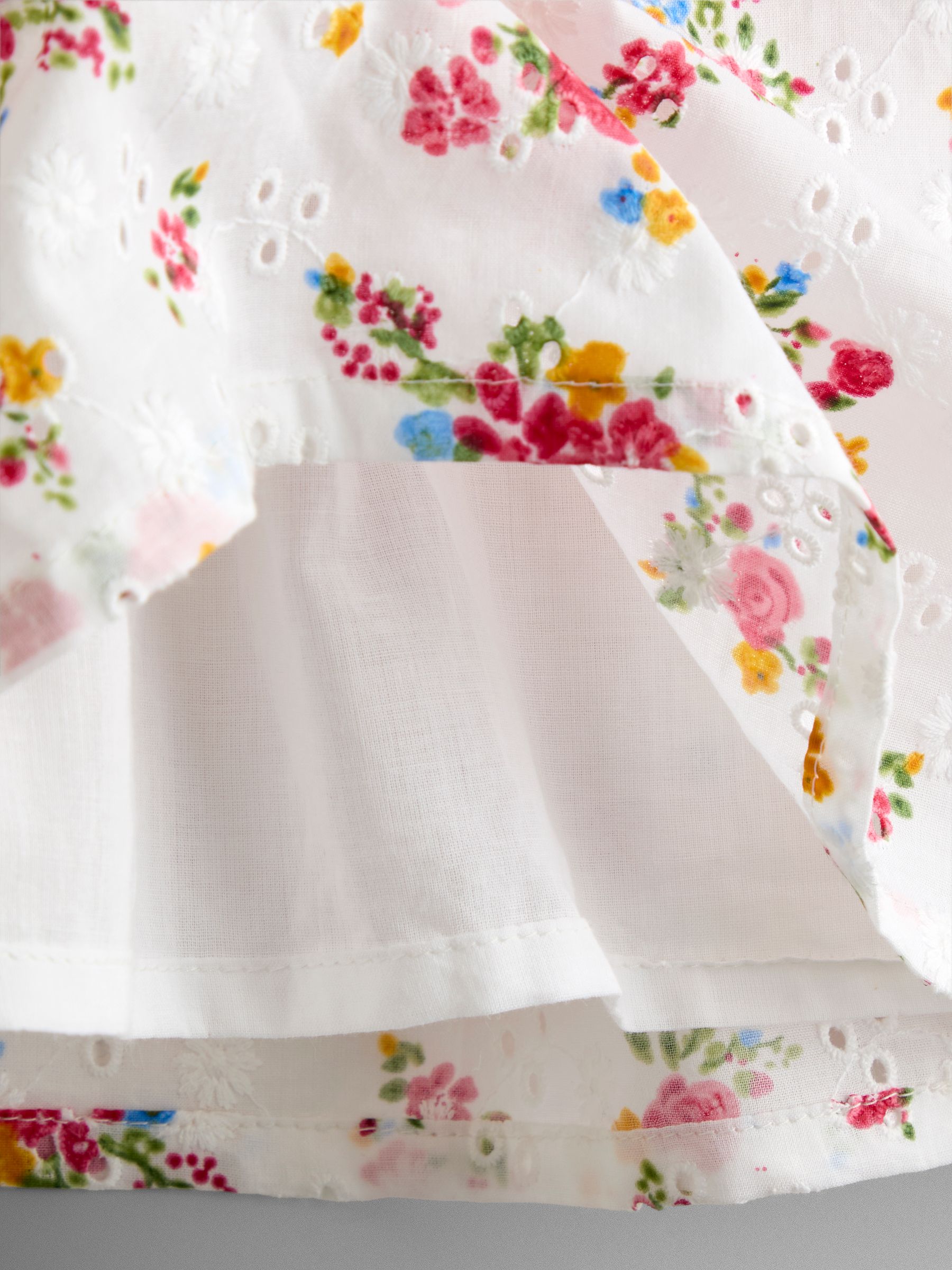 White Broderie Roses Heart Cut Out Sundress - Image 4 of 4