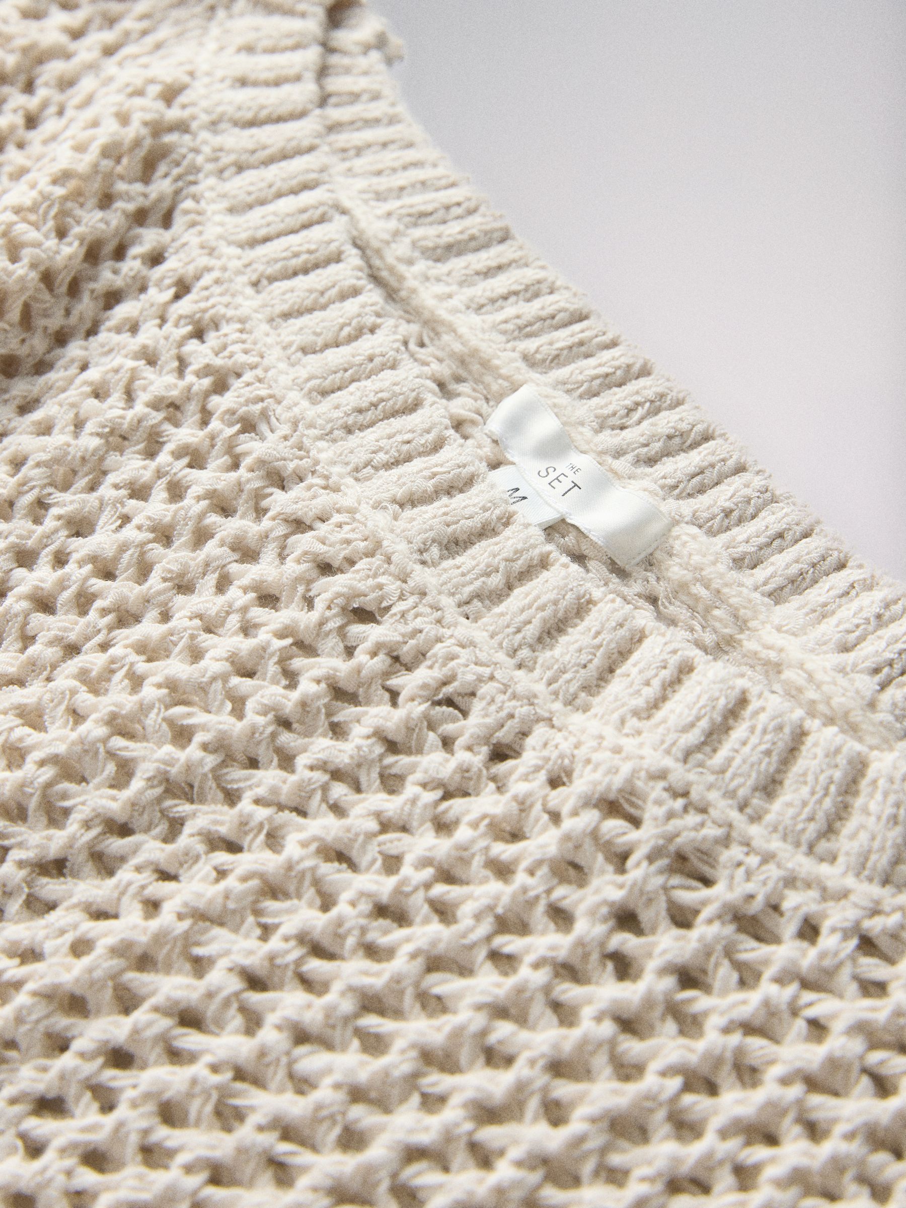 2 Pack Open Knit Slash Neck Jumpers Neutral/Black - Image 6 of 6