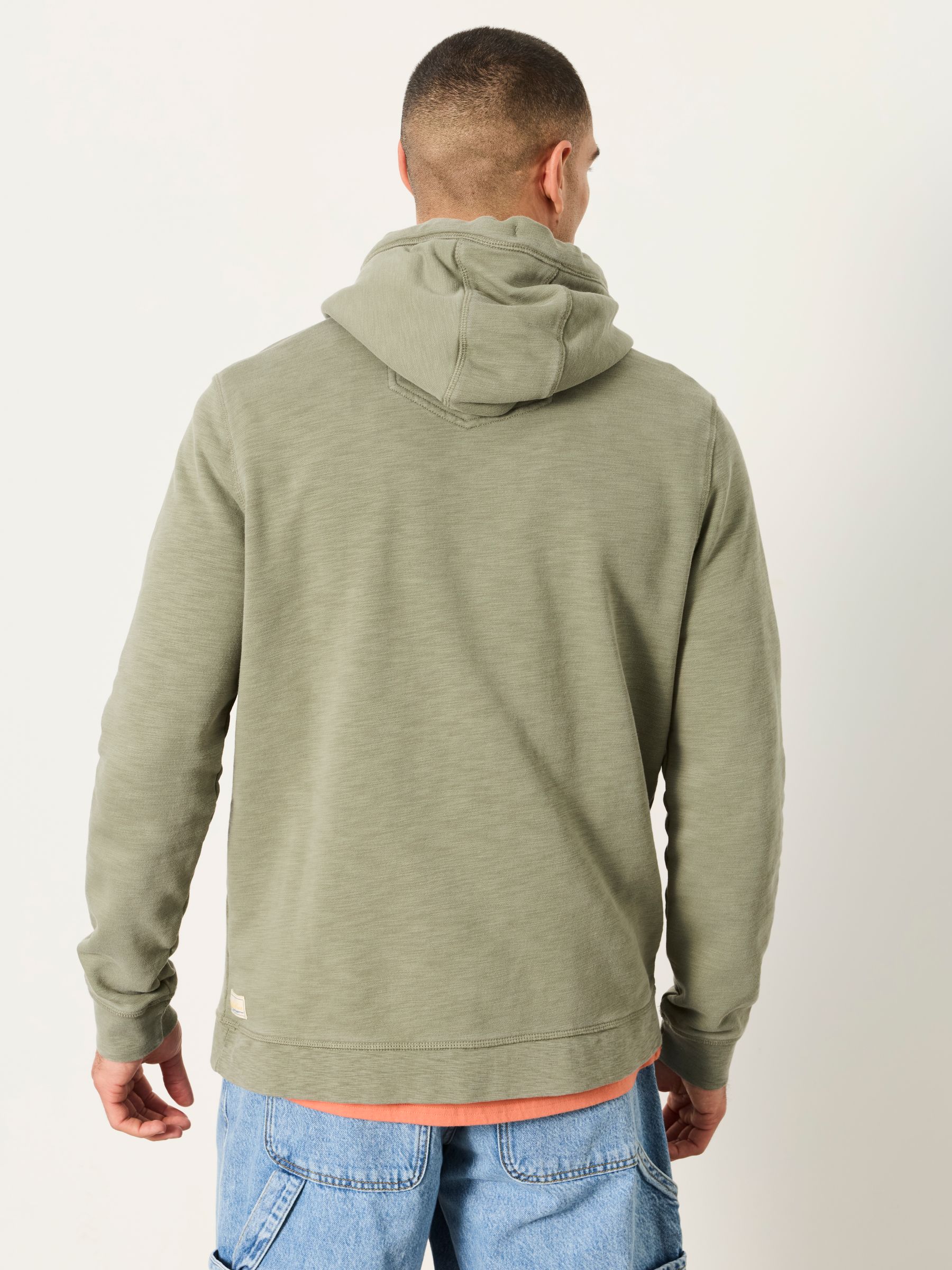Sage Green Slub Hoodie - Image 2 of 6