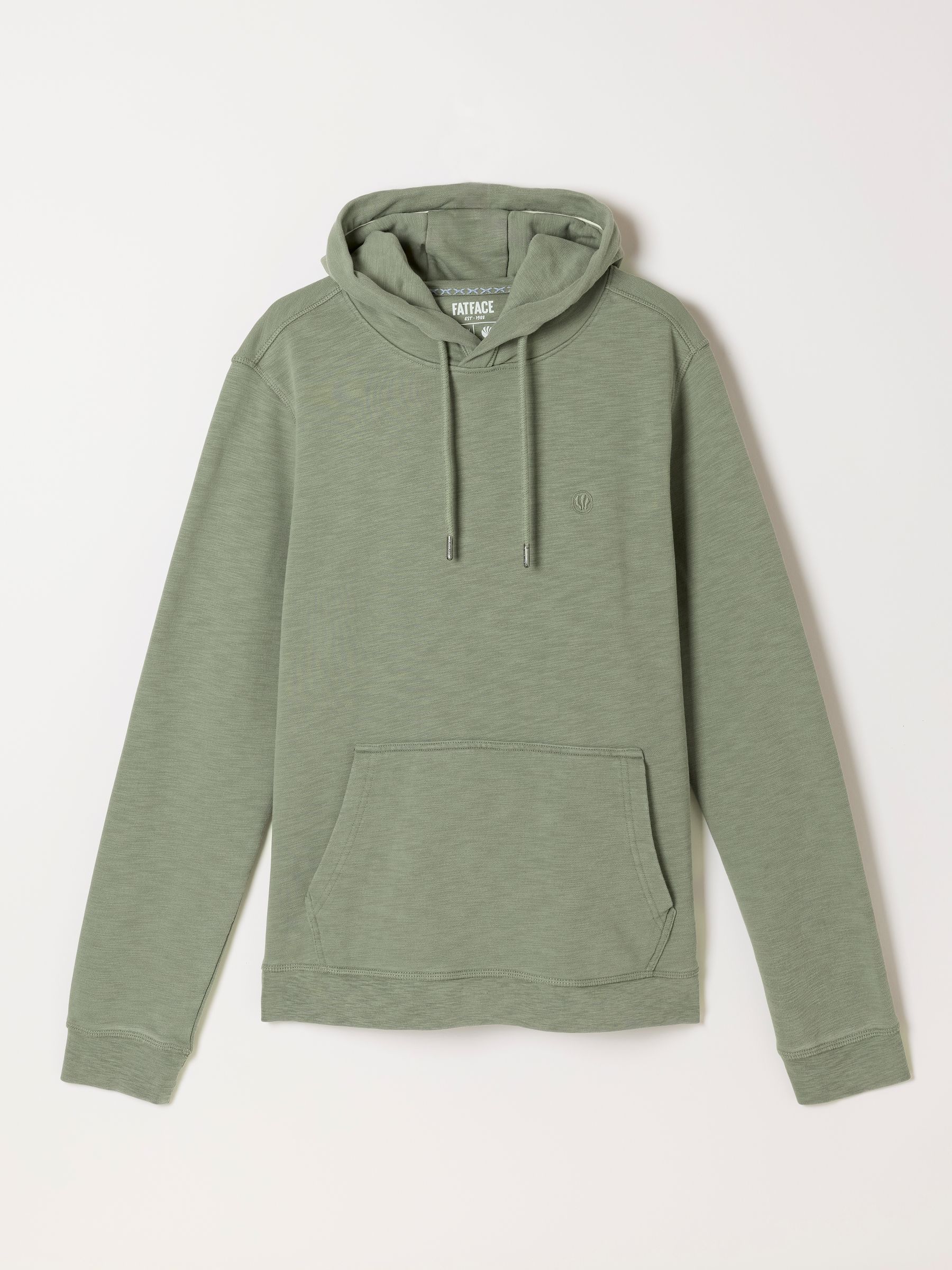 Sage Green Slub Hoodie - Image 6 of 6