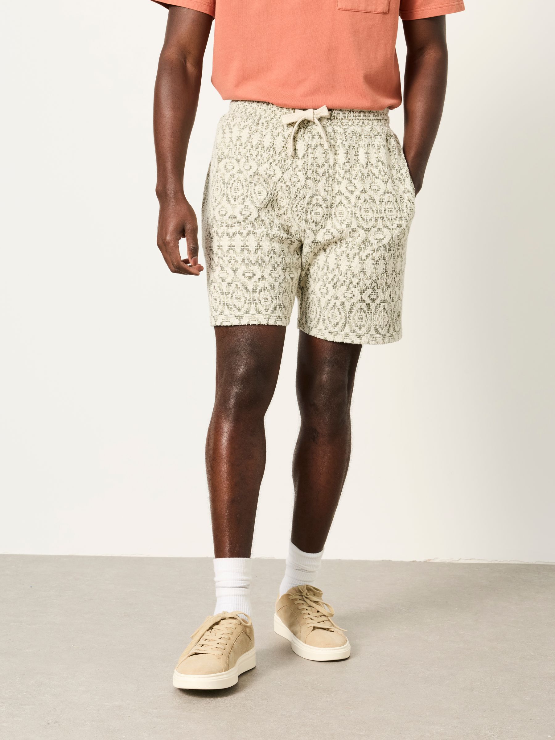 Natural Jacquard Shorts - Image 1 of 6
