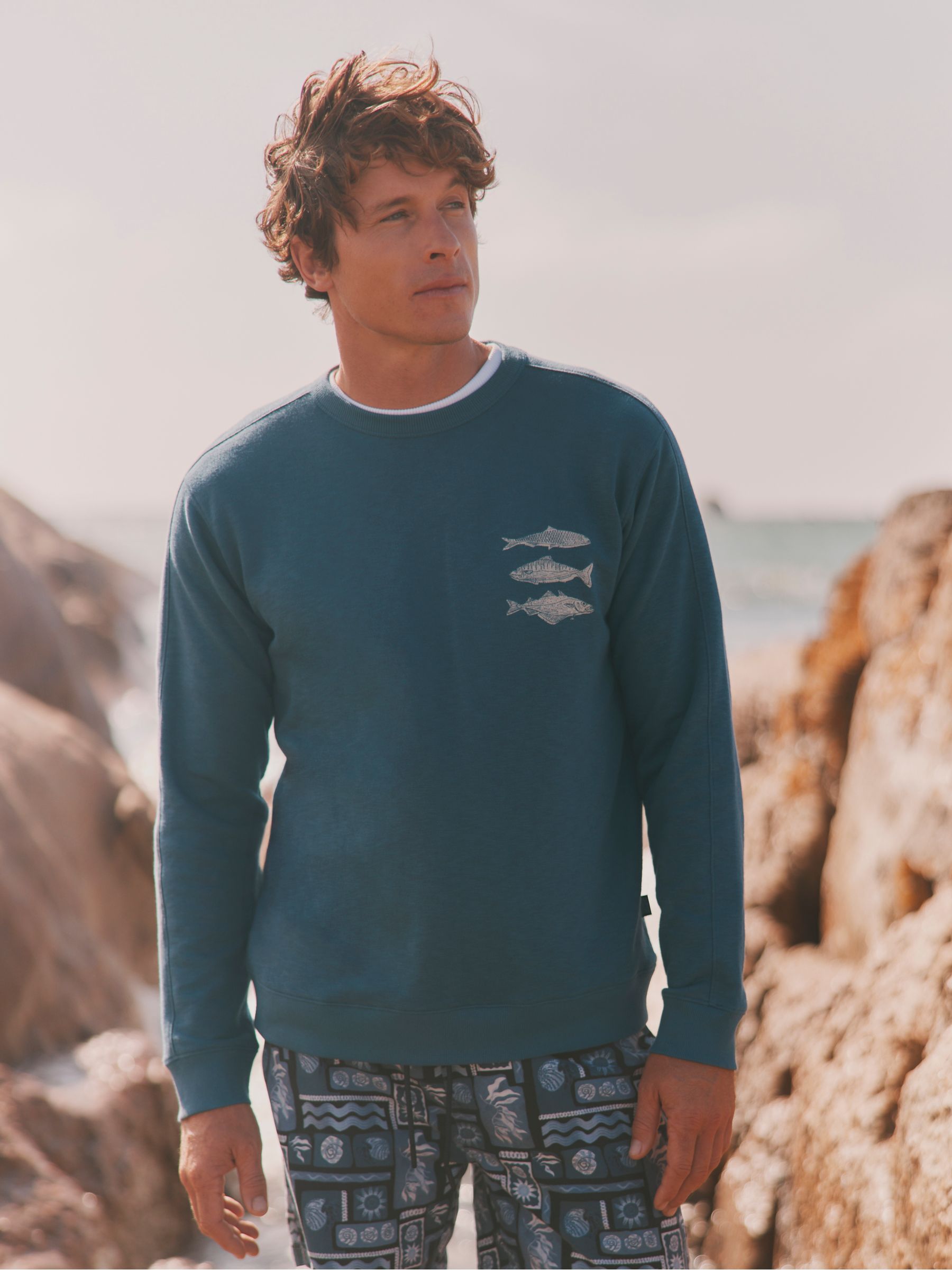 Blue MCS Crew Sweat Tops - Image 1 of 6