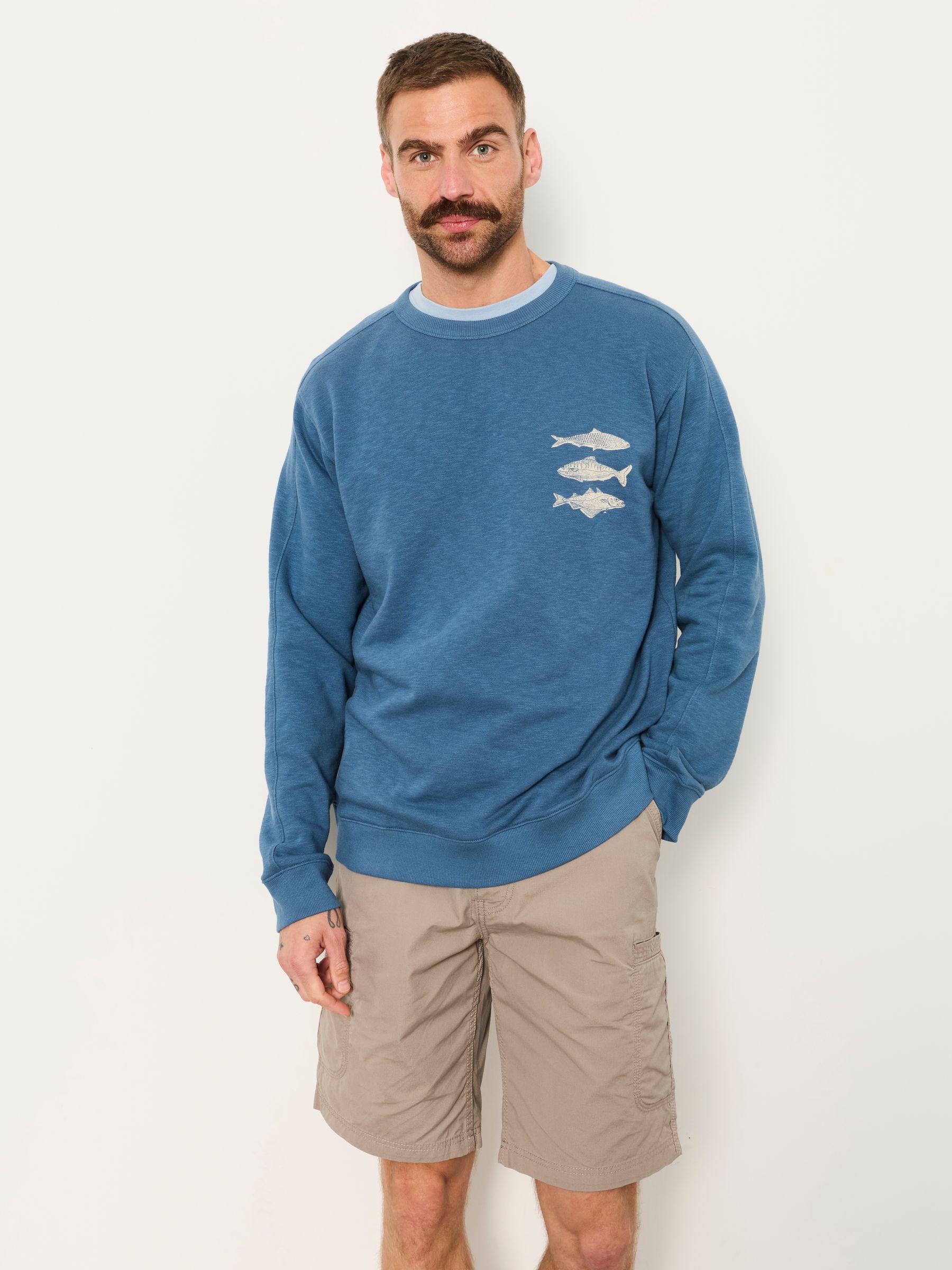 Blue MCS Crew Sweat Tops - Image 2 of 6