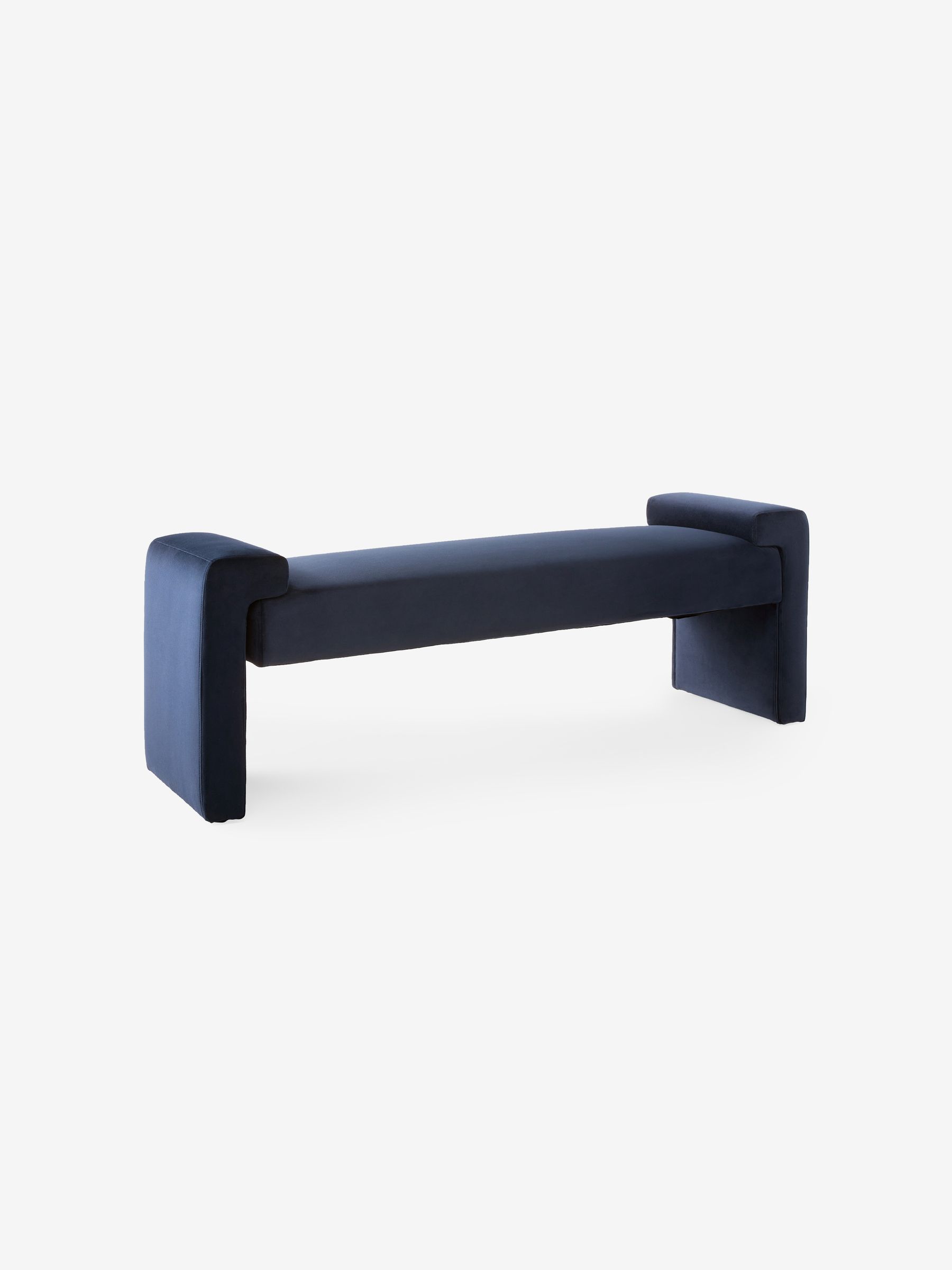 Brixton Bench in Dark Midnight Blue Velvet - Image 4 of 4