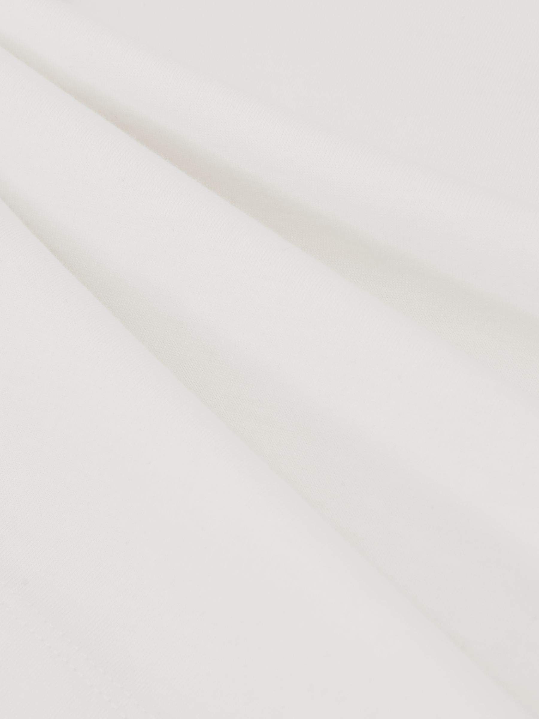 Cotton Crew Neck T-Shirt in White - Image 5 of 5