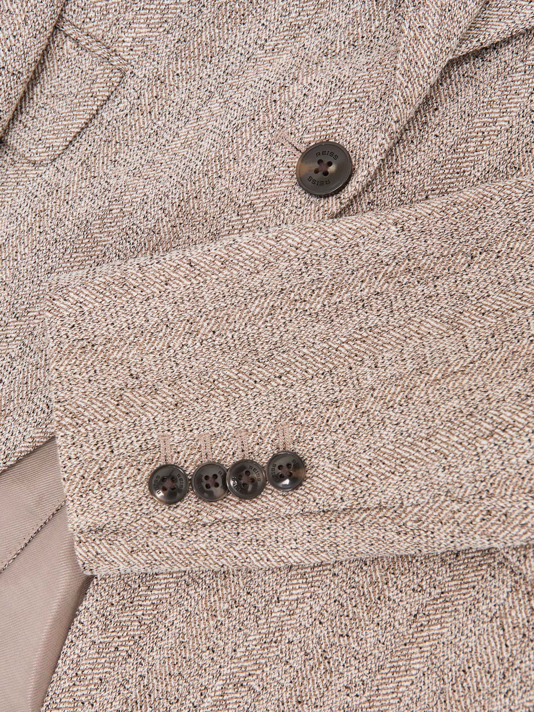 Single-Breasted Textured Blazer in Grey - image 3