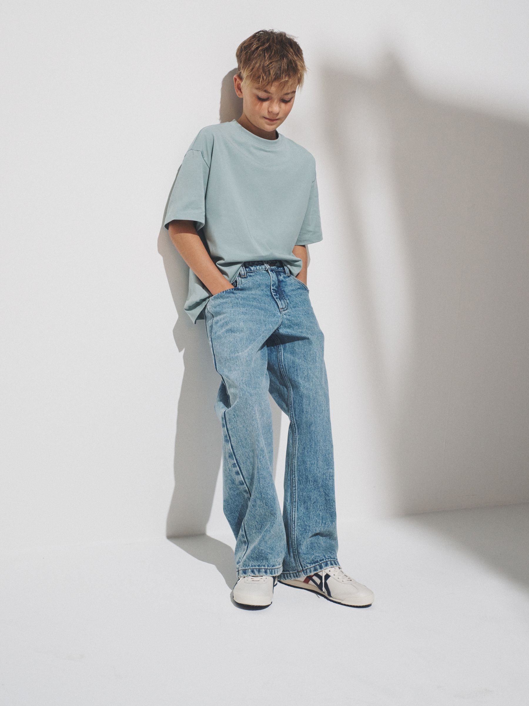 Dark/Mid Blue 2 Pack Straight Leg Jeans - Image 1 of 6