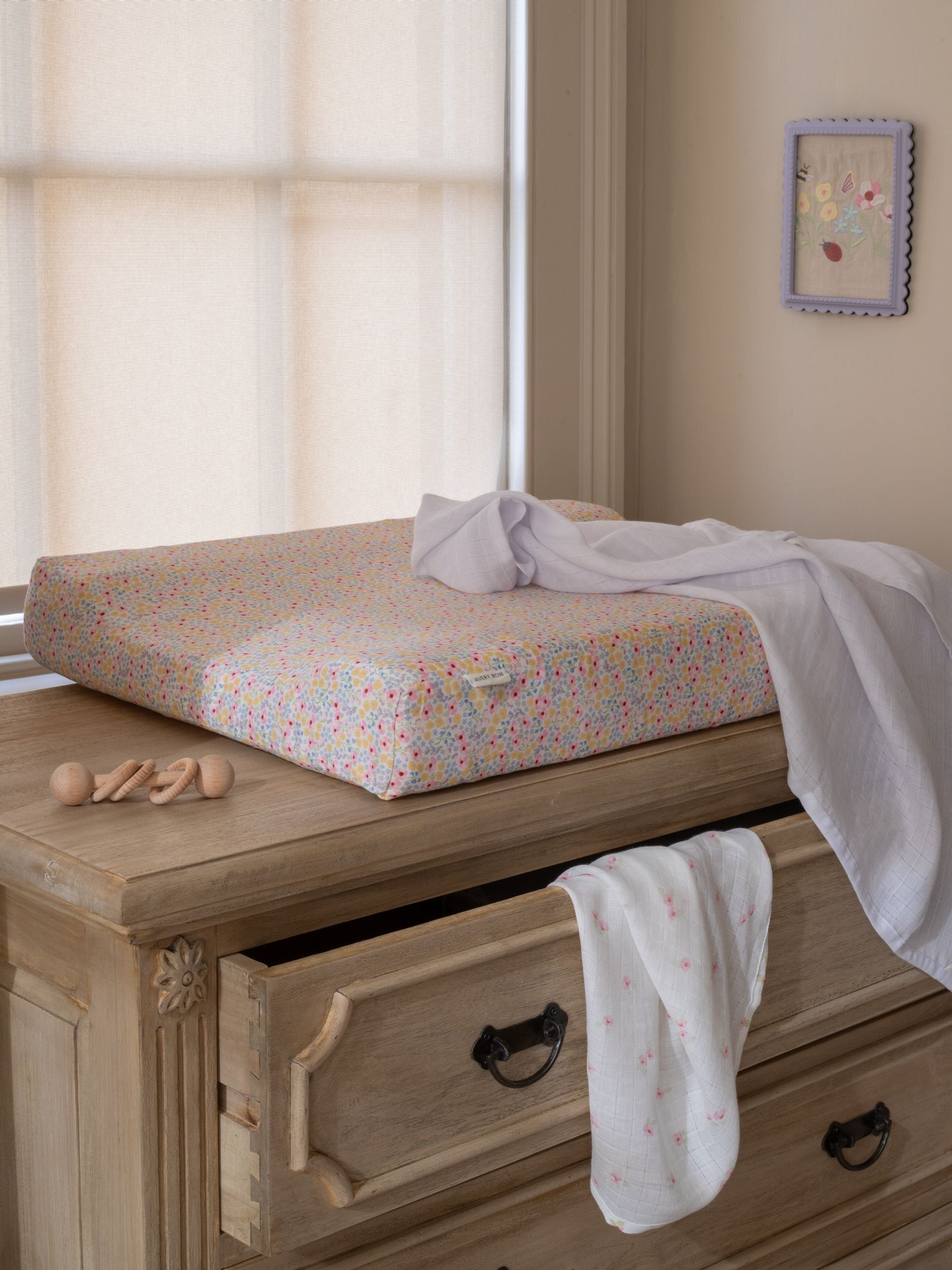 Wildflower Garden Baby Changing Mat - Image 2 of 4 Wildflower Garden Baby Changing Mat - Image 2 of 4