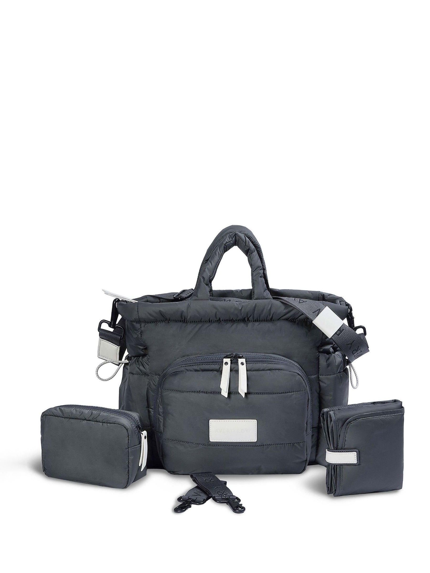 Soft Black Changing Tote Bag - Image 1 of 6 Soft Black Changing Tote Bag - Image 1 of 6