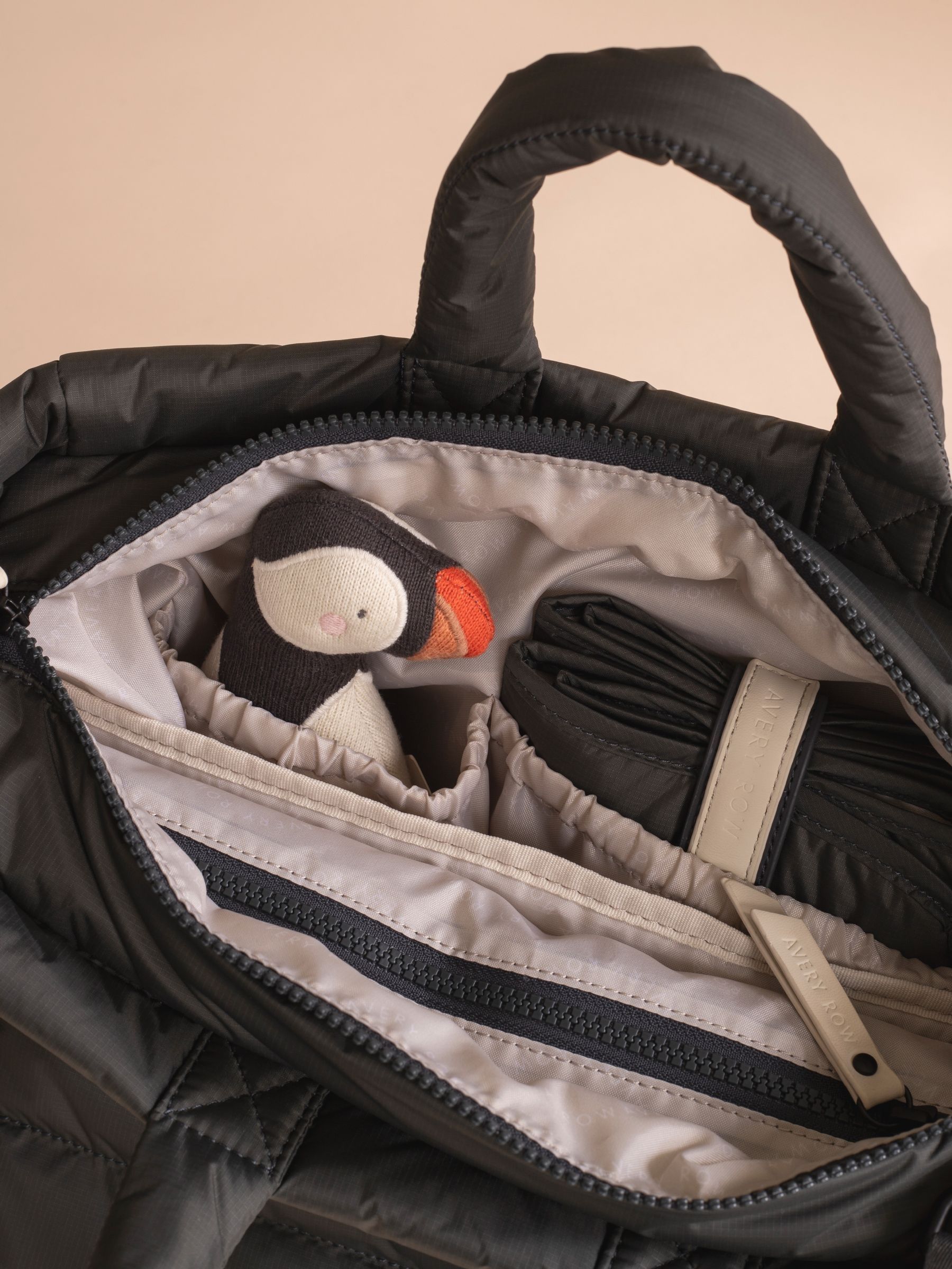 Soft Black Changing Tote Bag - Image 3 of 6