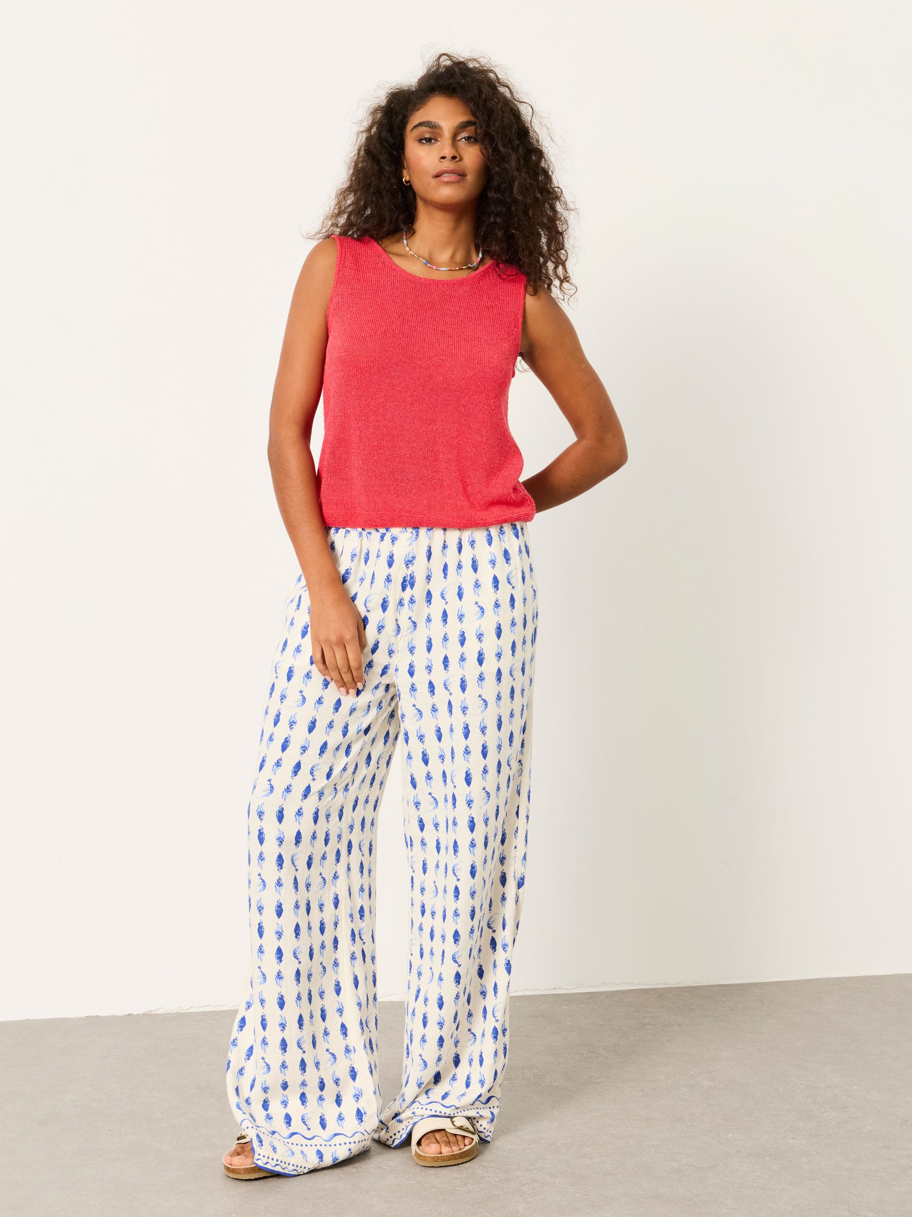 Bree Red Knitted Tank Top - Image 5 of 6