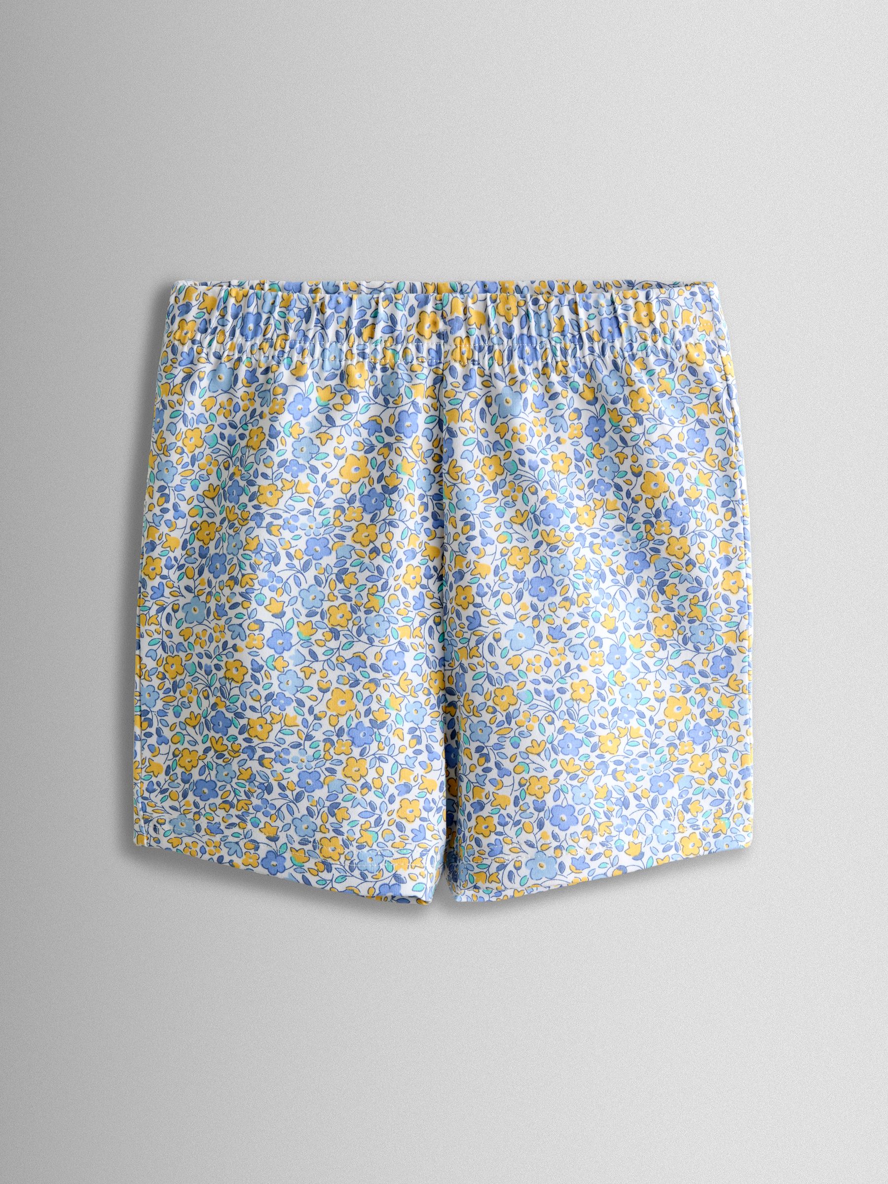 Light Blue Floral 2-Pack Cycle Shorts - Image 2 of 7