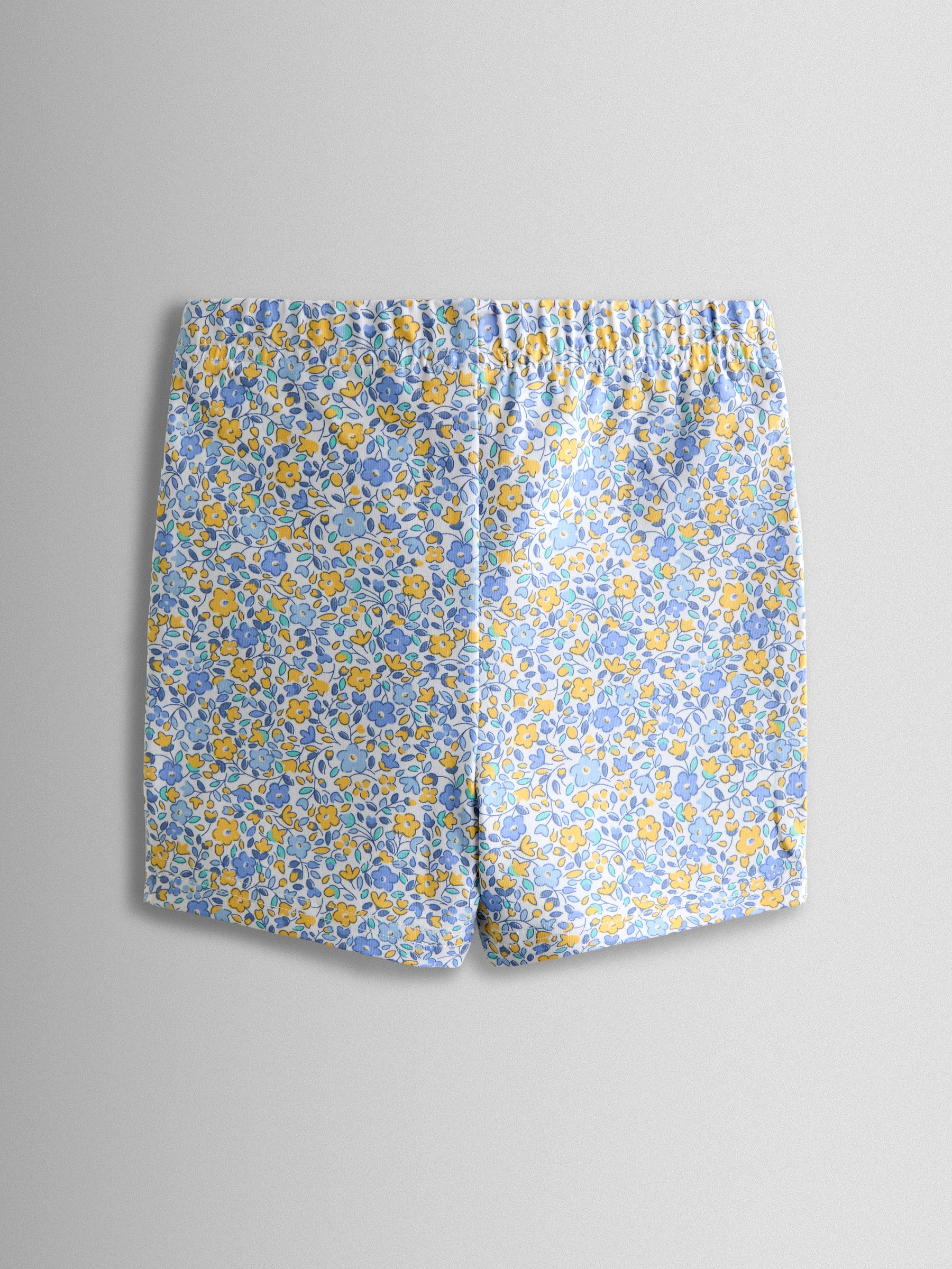 Light Blue Floral 2-Pack Cycle Shorts - Image 3 of 7