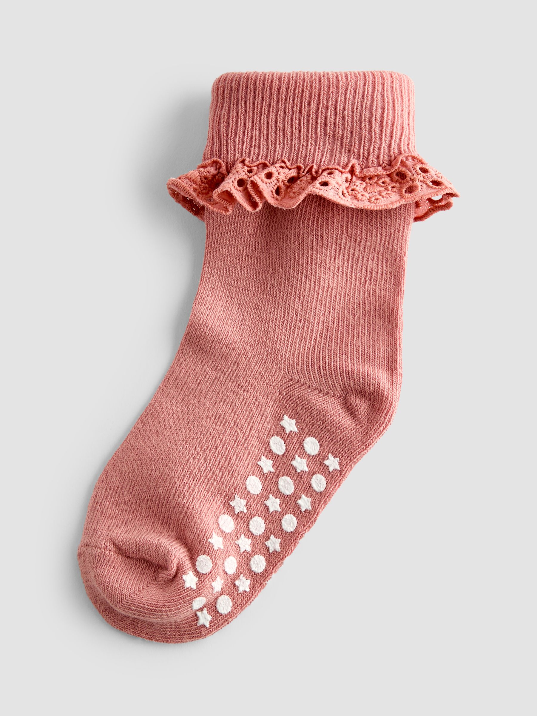Pink 3-Pack Frill Socks - Image 5 of 6