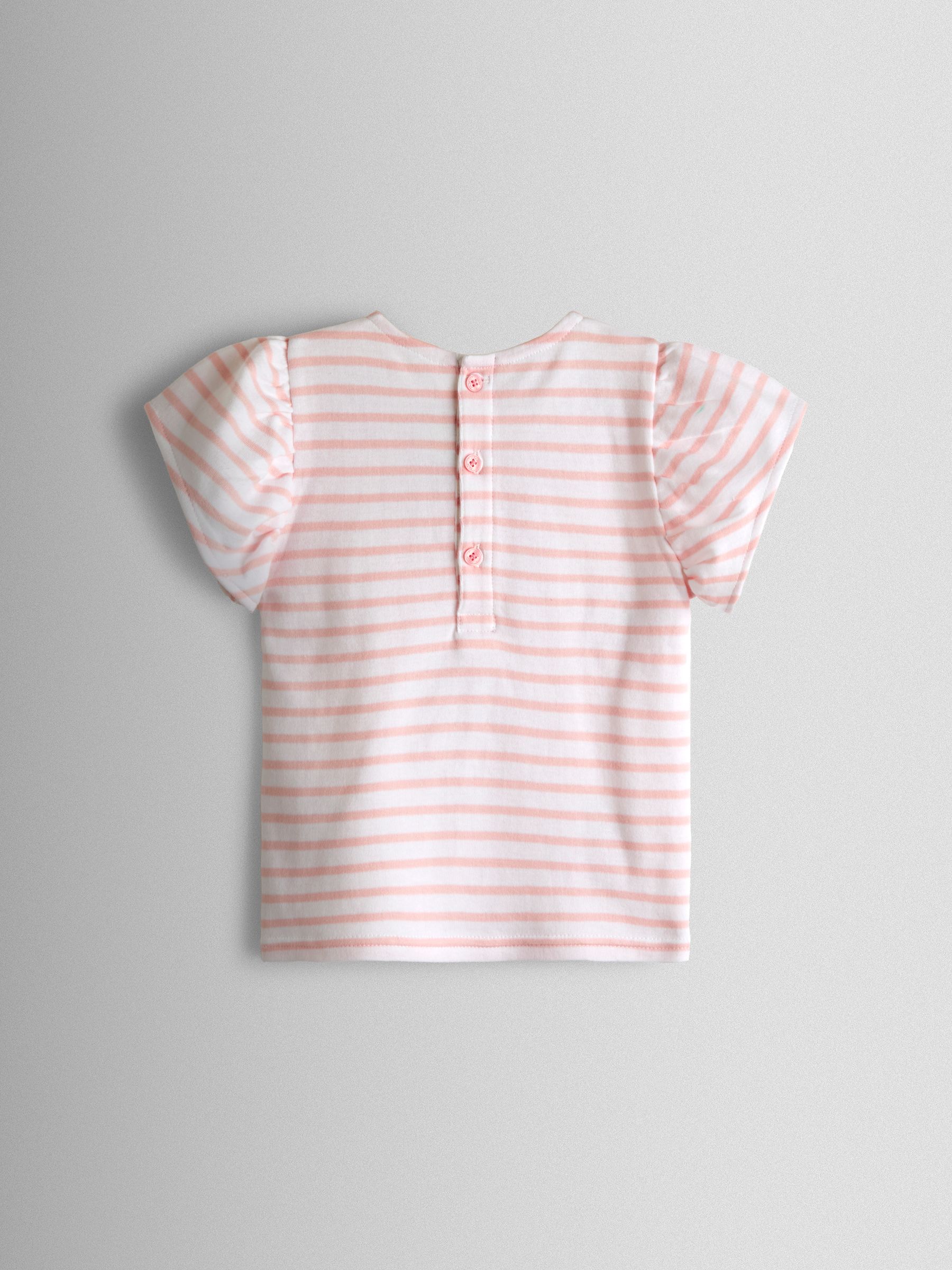 Pink Cherry Appliqué Sleeve T-shirt - Image 2 of 3