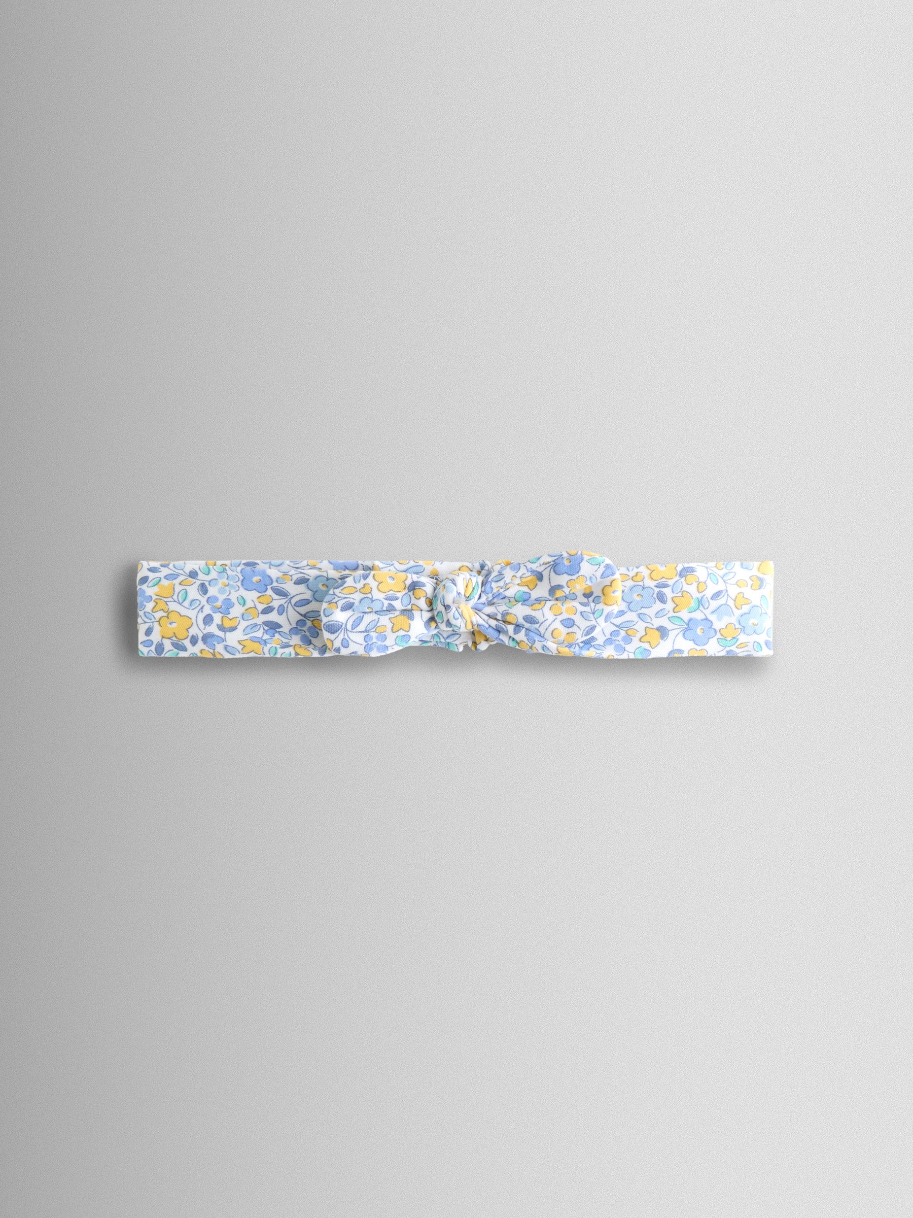 Light Blue Floral Collared Smocked Romper - Image 4 of 6