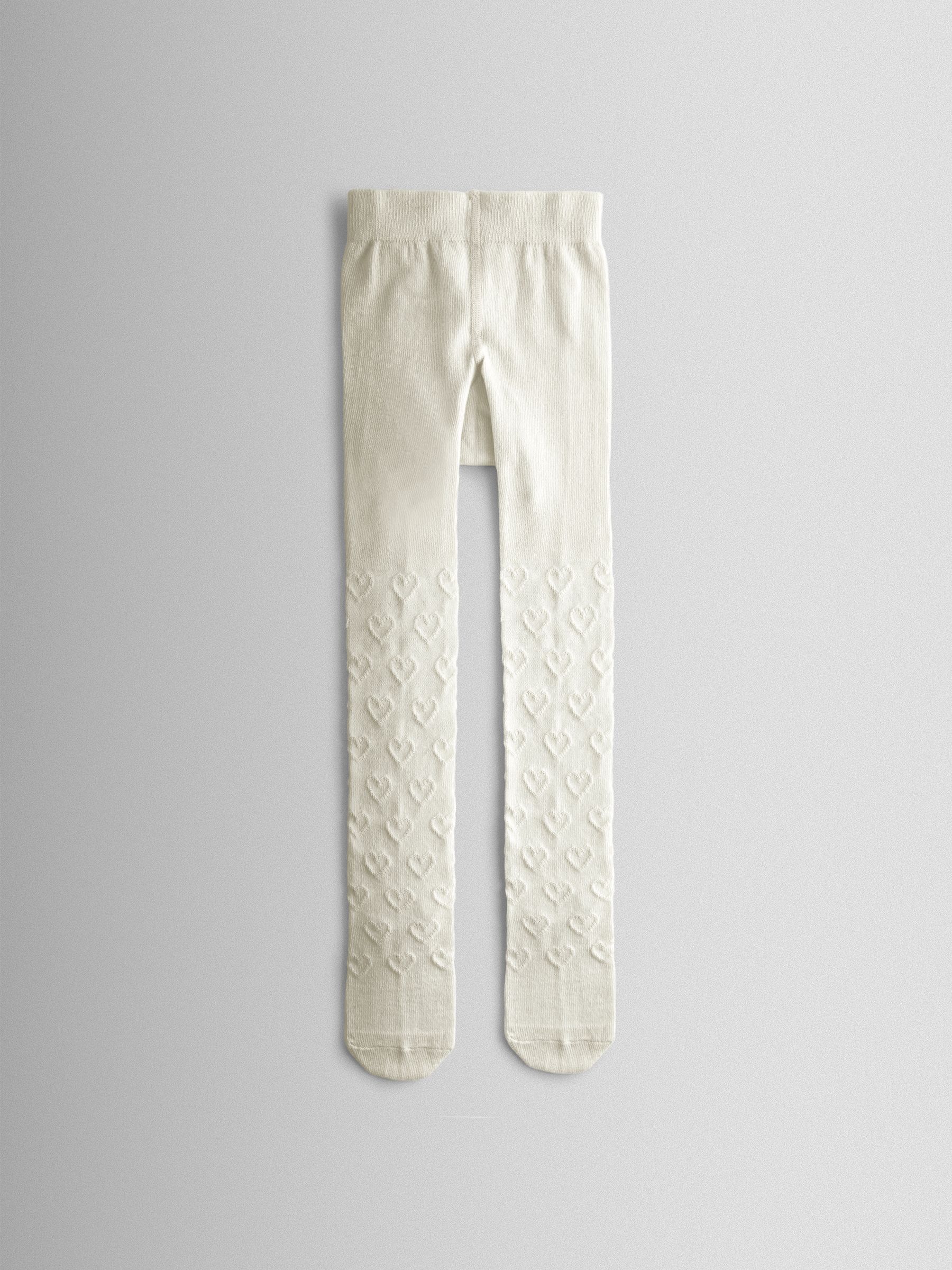 Pink 2-Pack Heart Pointelle Tights - Image 3 of 7