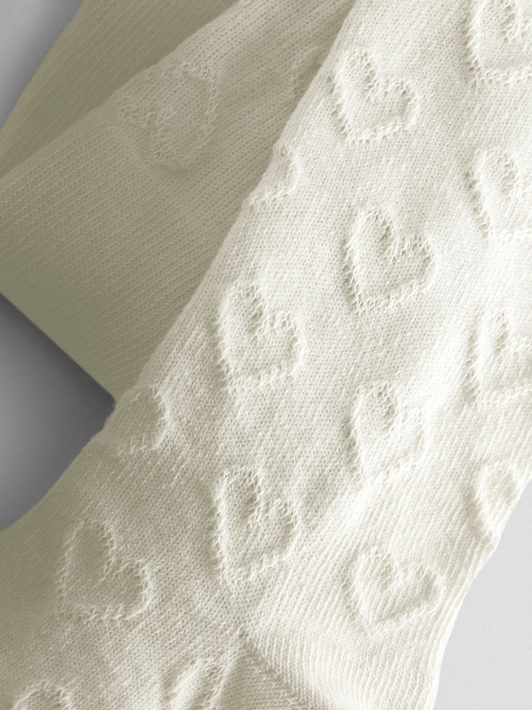 Pink 2-Pack Heart Pointelle Tights - Image 4 of 7