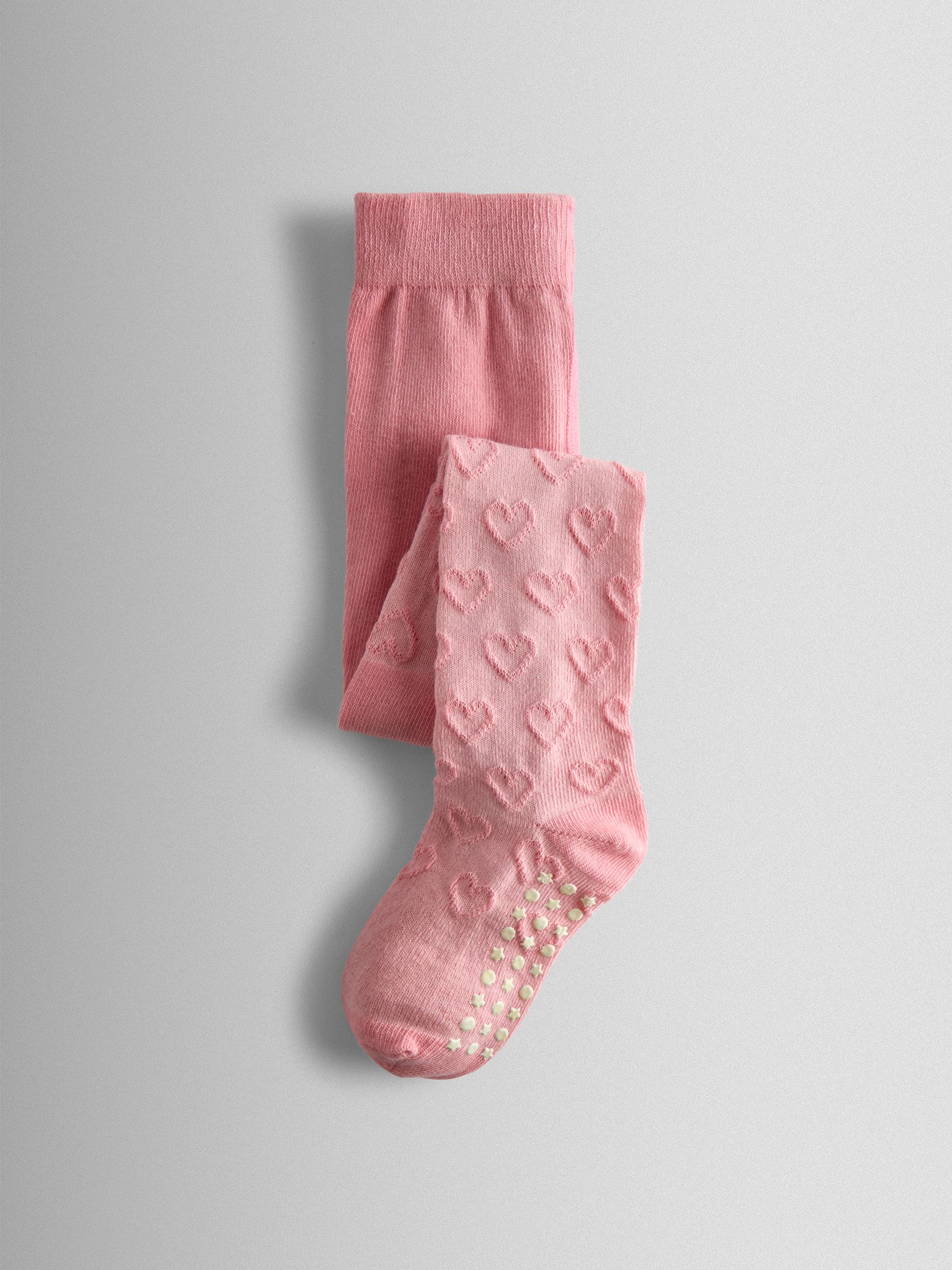 Pink 2-Pack Heart Pointelle Tights - Image 5 of 7