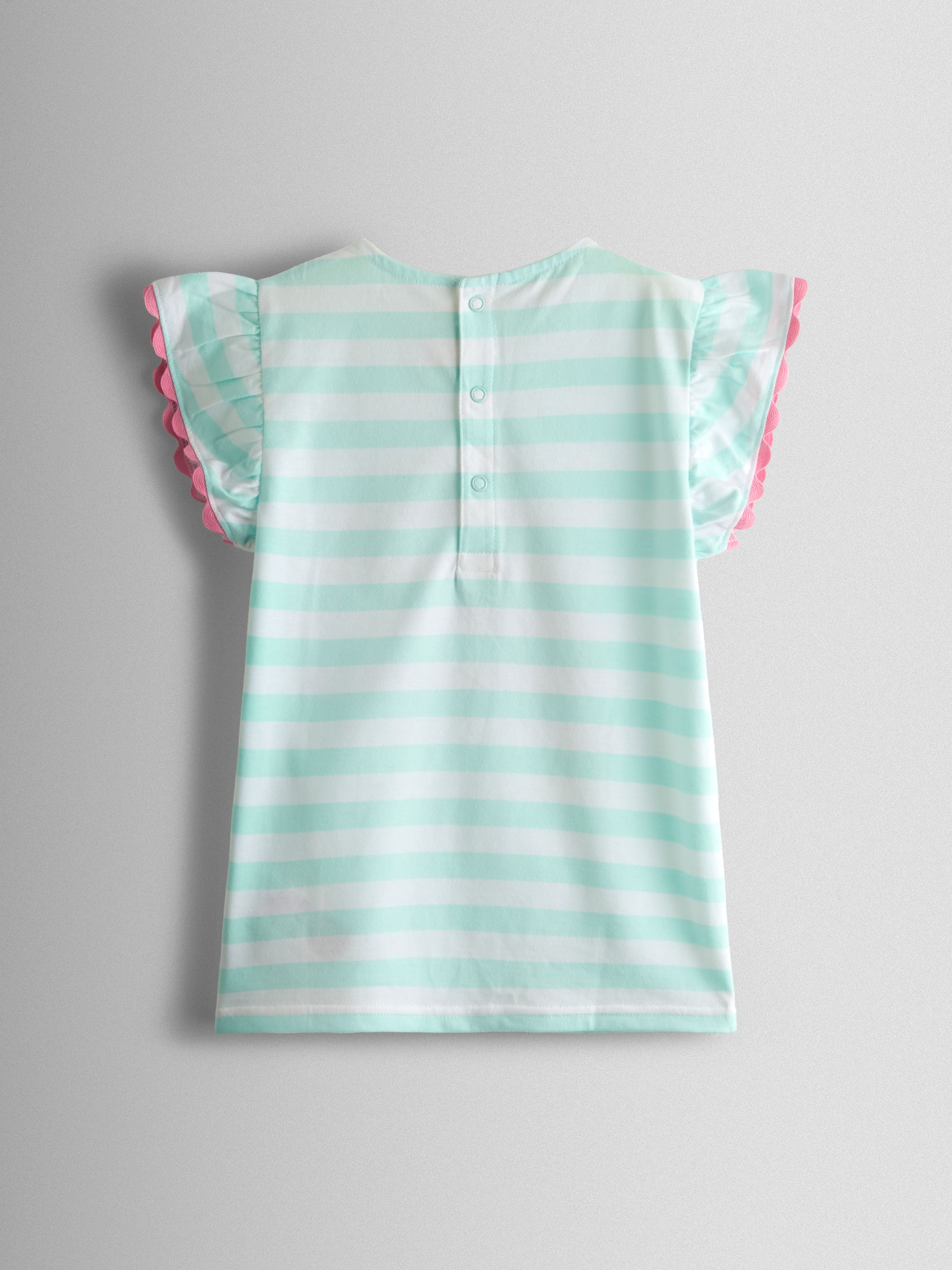 Green Mermaid Applique Frill Sleeve T-Shirt - Image 2 of 4