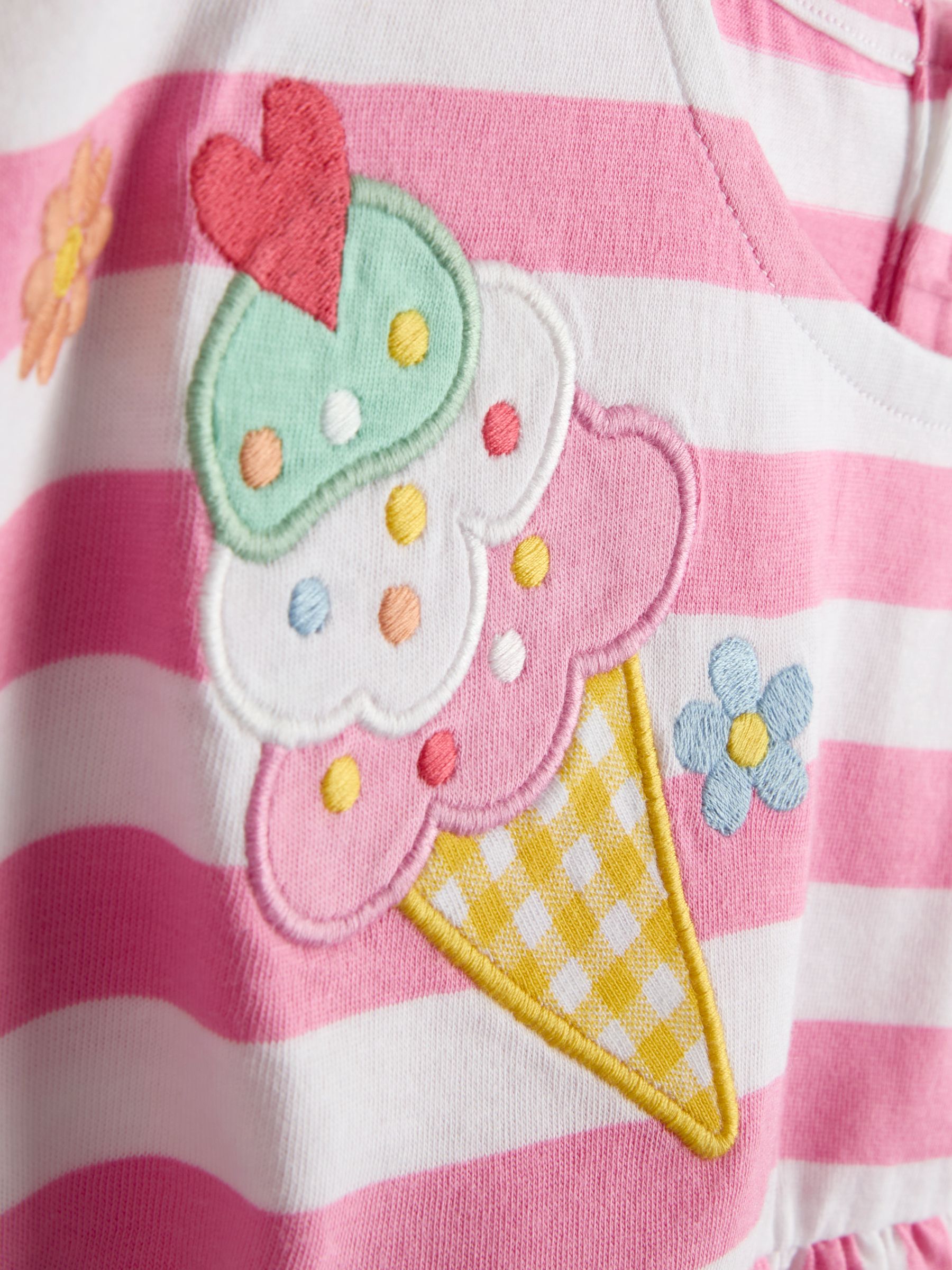 Pink Ice cream Appliqué Peplum T-Shirt - Image 3 of 3
