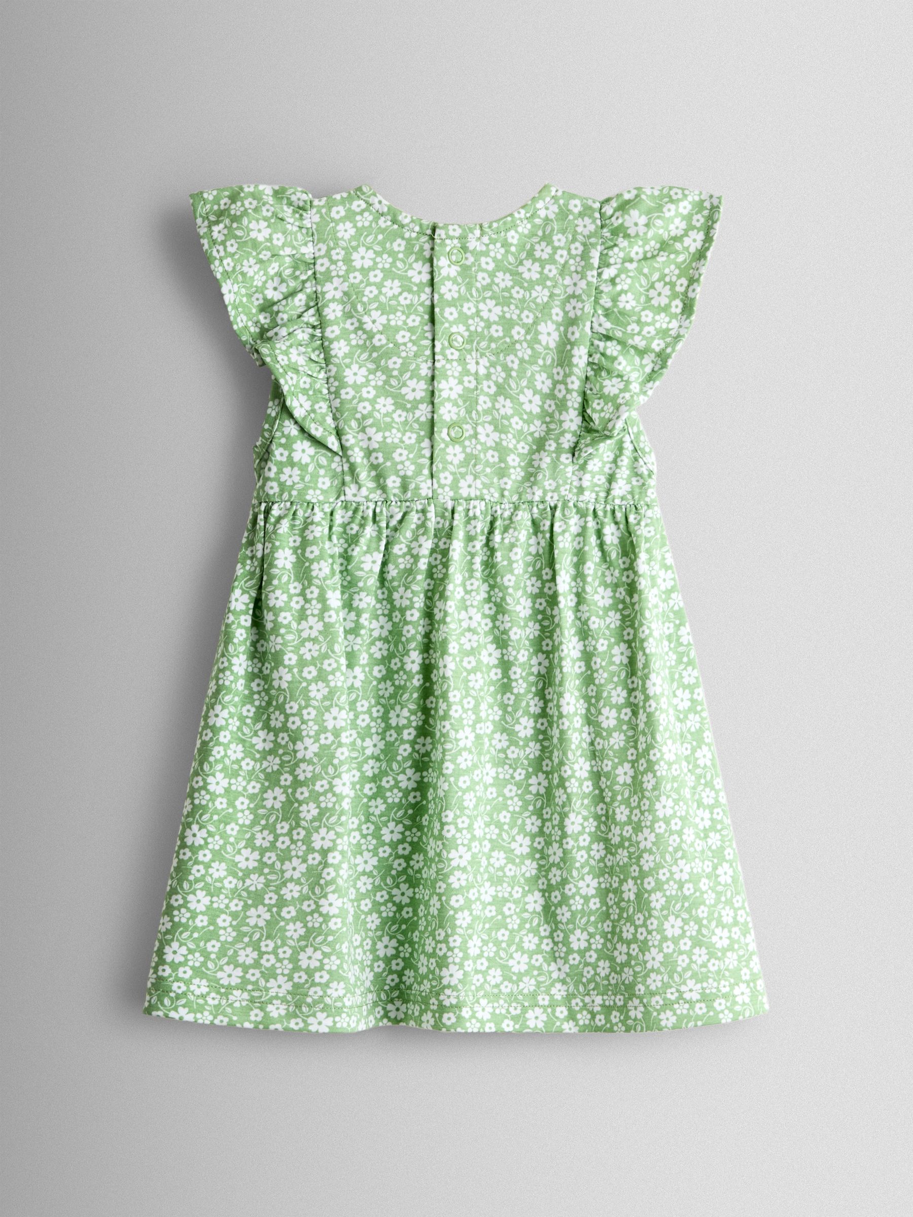 Green Ruffle Sleeve Dress - Image 2 of 3