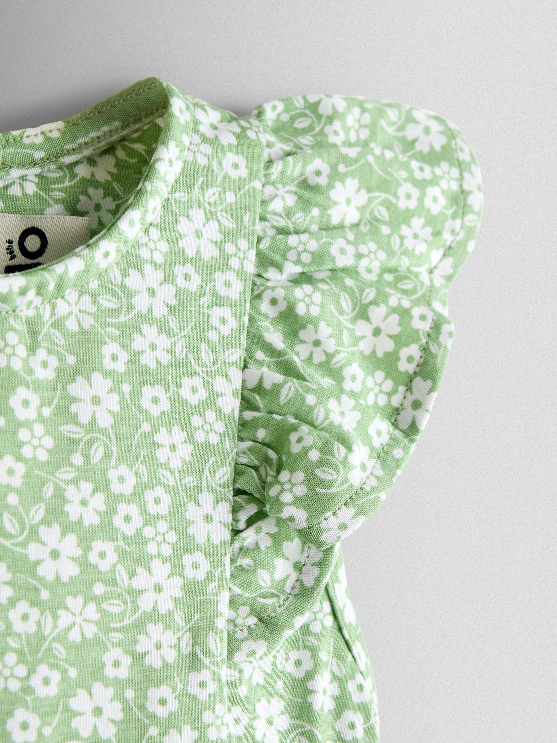 Green Ruffle Sleeve Dress - Image 3 of 3