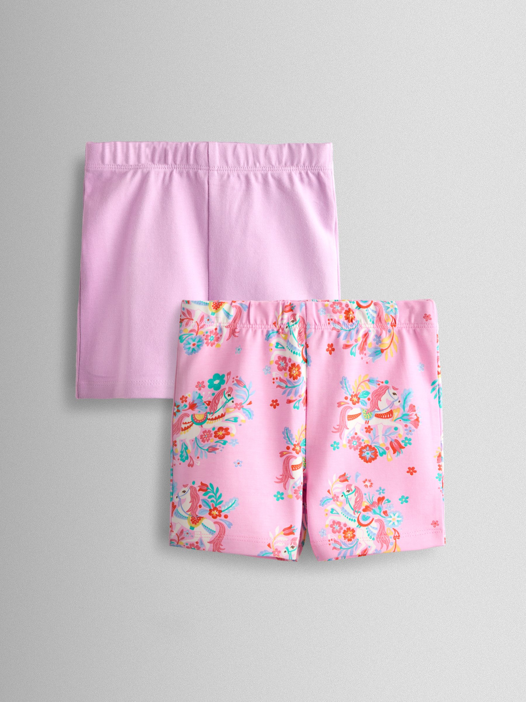 Bright Pink Unicorn 2-Pack Cycle Shorts - Image 1 of 7