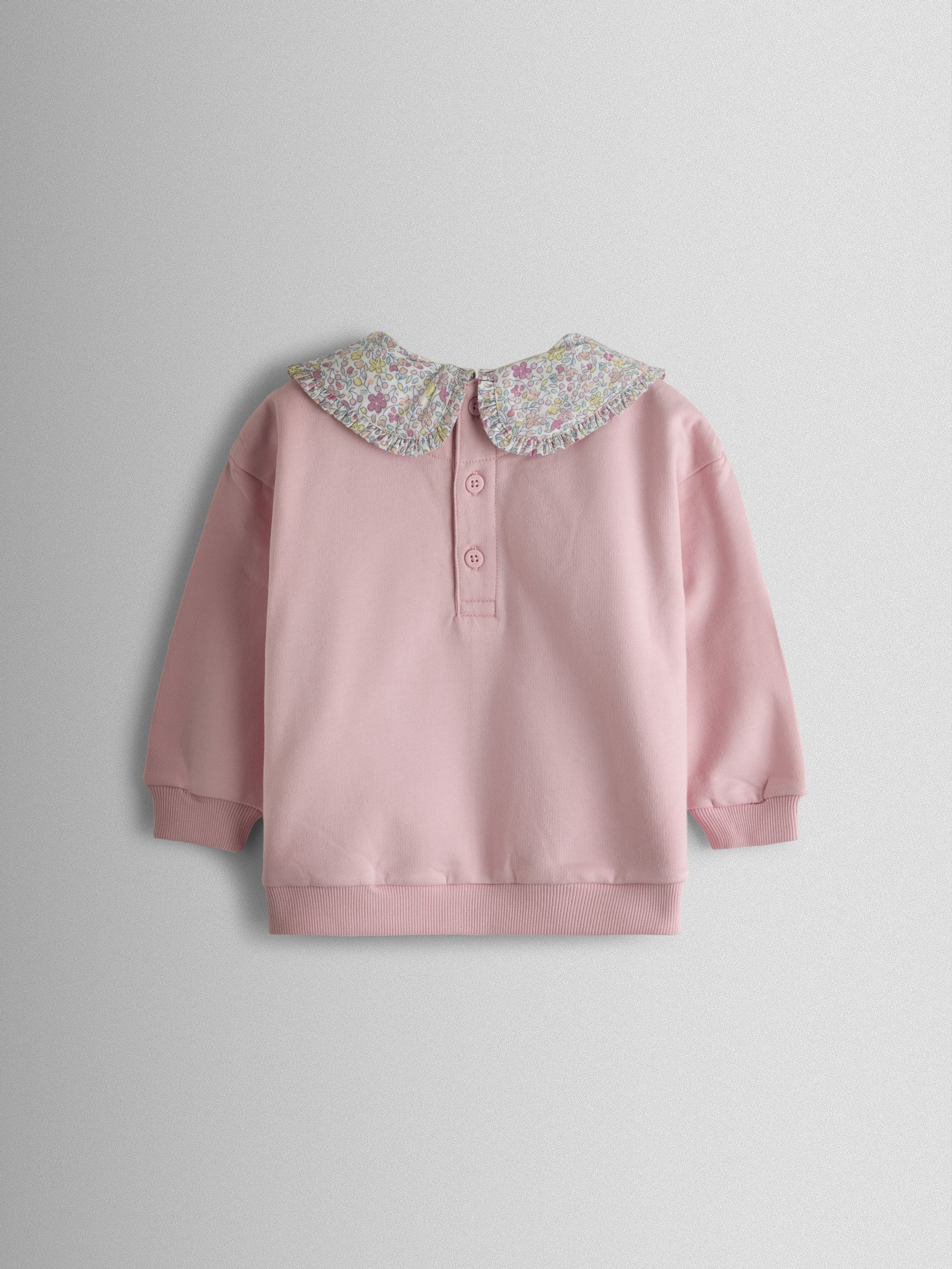 Pink Fairy Appliqué Collared Sweatshirt - Image 2 of 3
