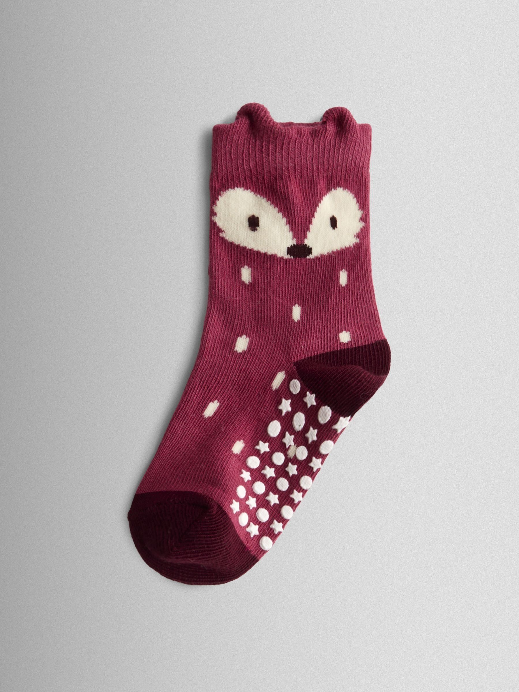 Rust 3-Pack Fox Socks - Image 3 of 5