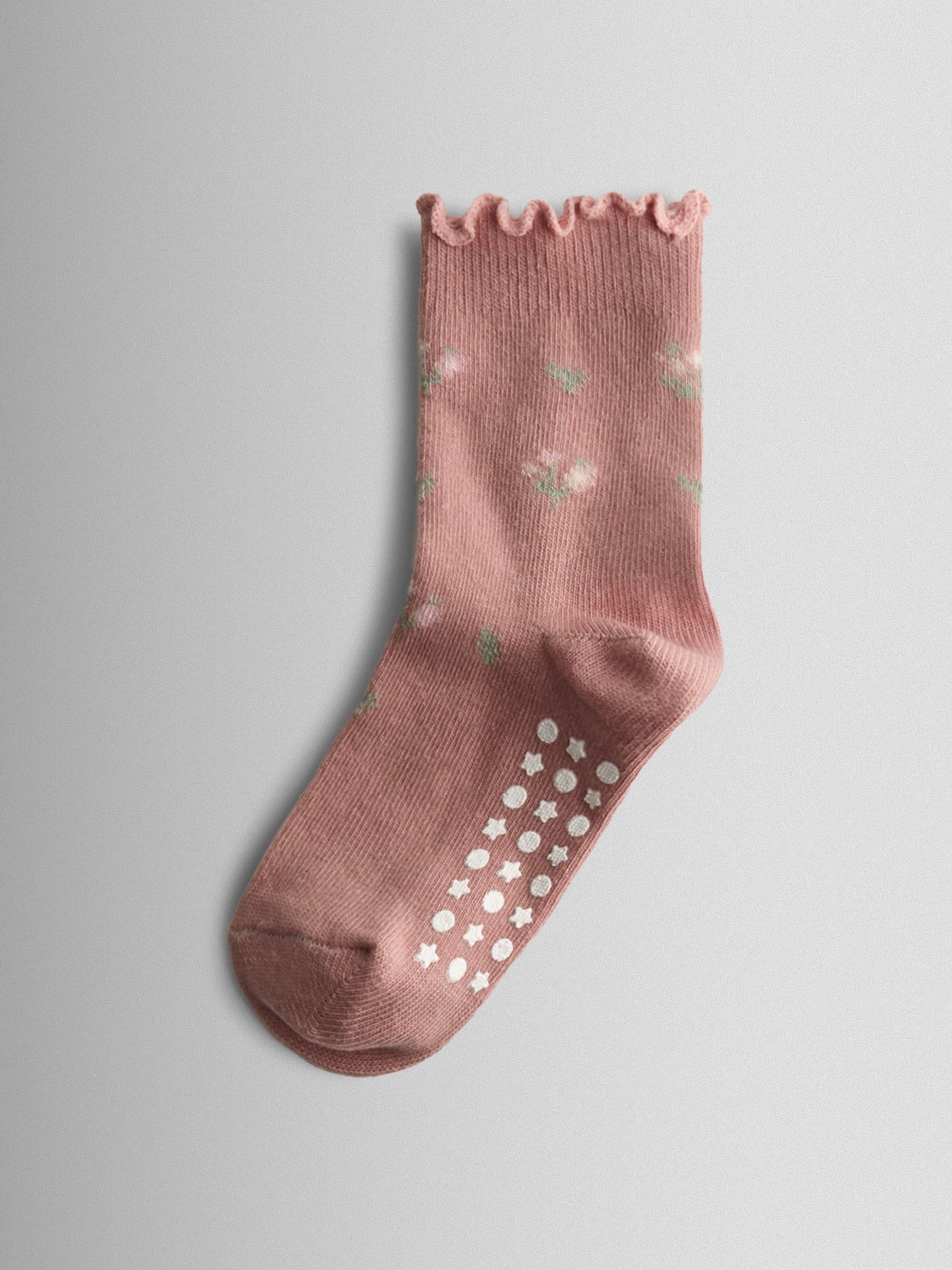 Natural 3-Pack Floral Socks - Image 2 of 5 Natural 3-Pack Floral Socks - Image 2 of 5