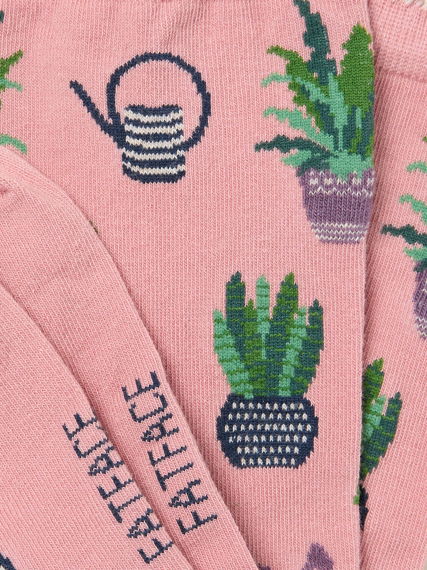 Pink Houseplant Socks - Image 2 of 2