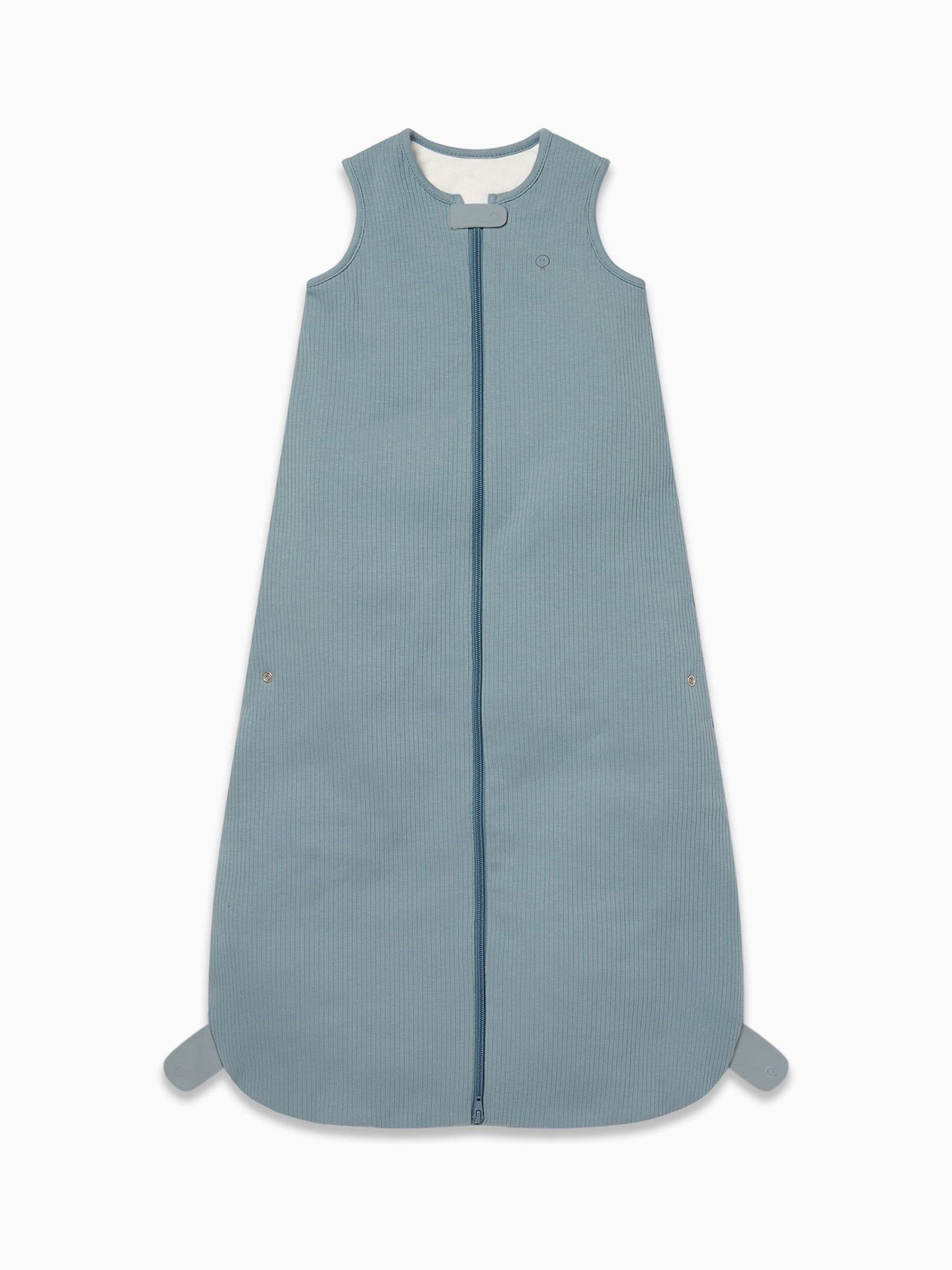 MORI Blue Ribbed 2.5 Tog Front Zip Sleeping Bag - Image 1 of 3 MORI Blue Ribbed 2.5 Tog Front Zip Sleeping Bag - Image 1 of 3