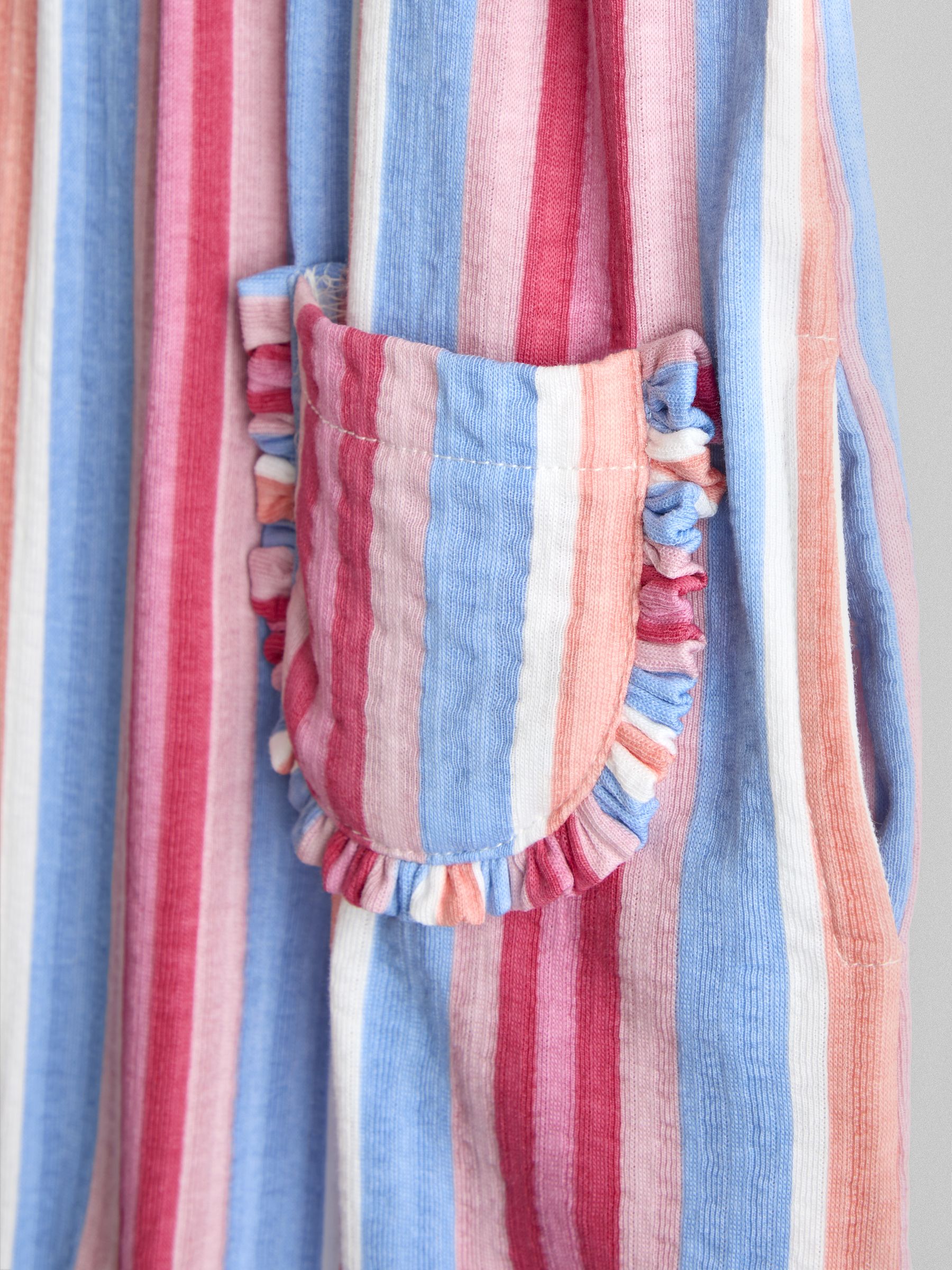 Pink Stripe Cherry Strappy Jersey Jumpsuit - Image 3 of 3 Pink Stripe Cherry Strappy Jersey Jumpsuit - Image 3 of 3